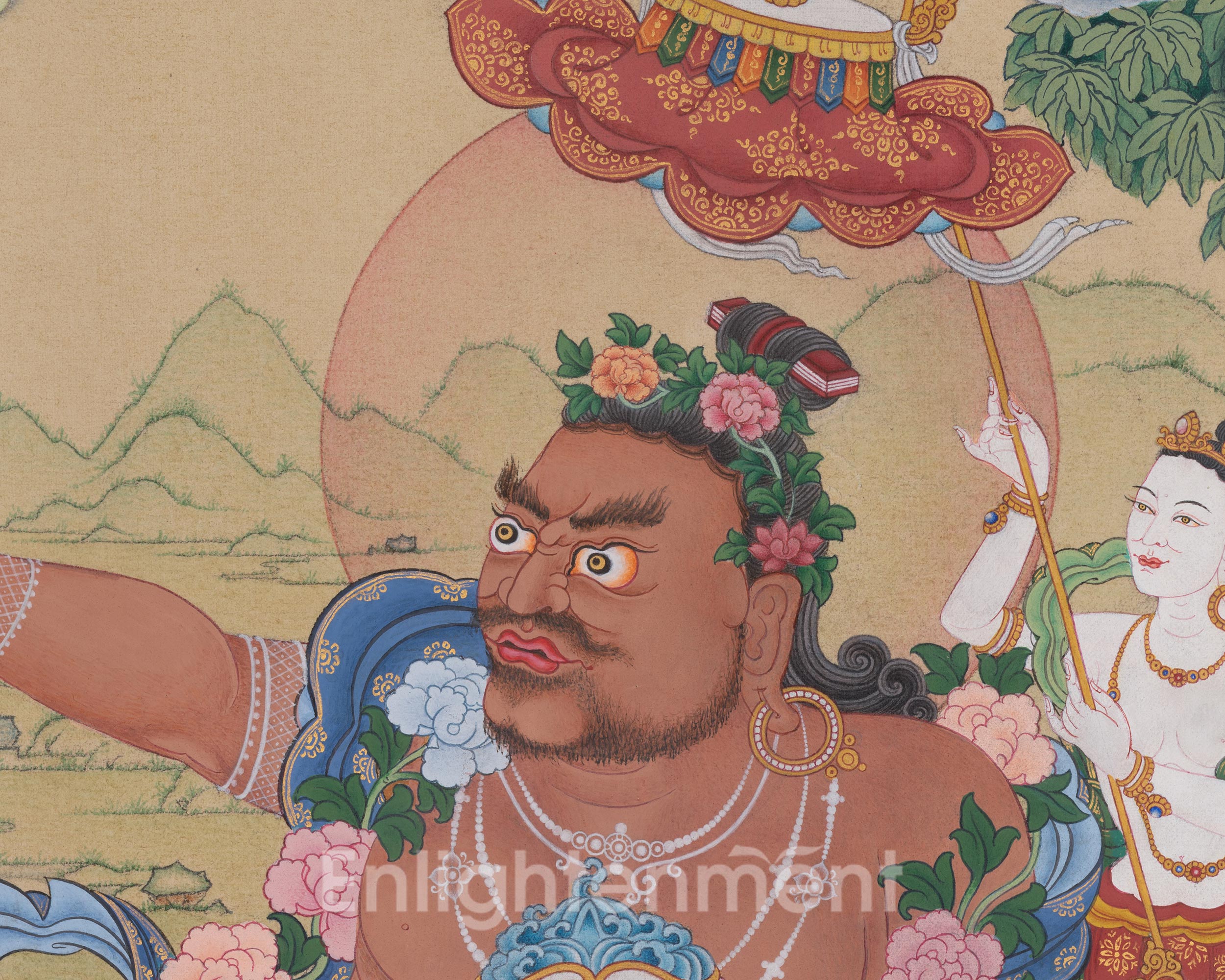 Virupa Artwork | Mahasiddha Thangka | Sakya Lineage Master | Meditation Altar