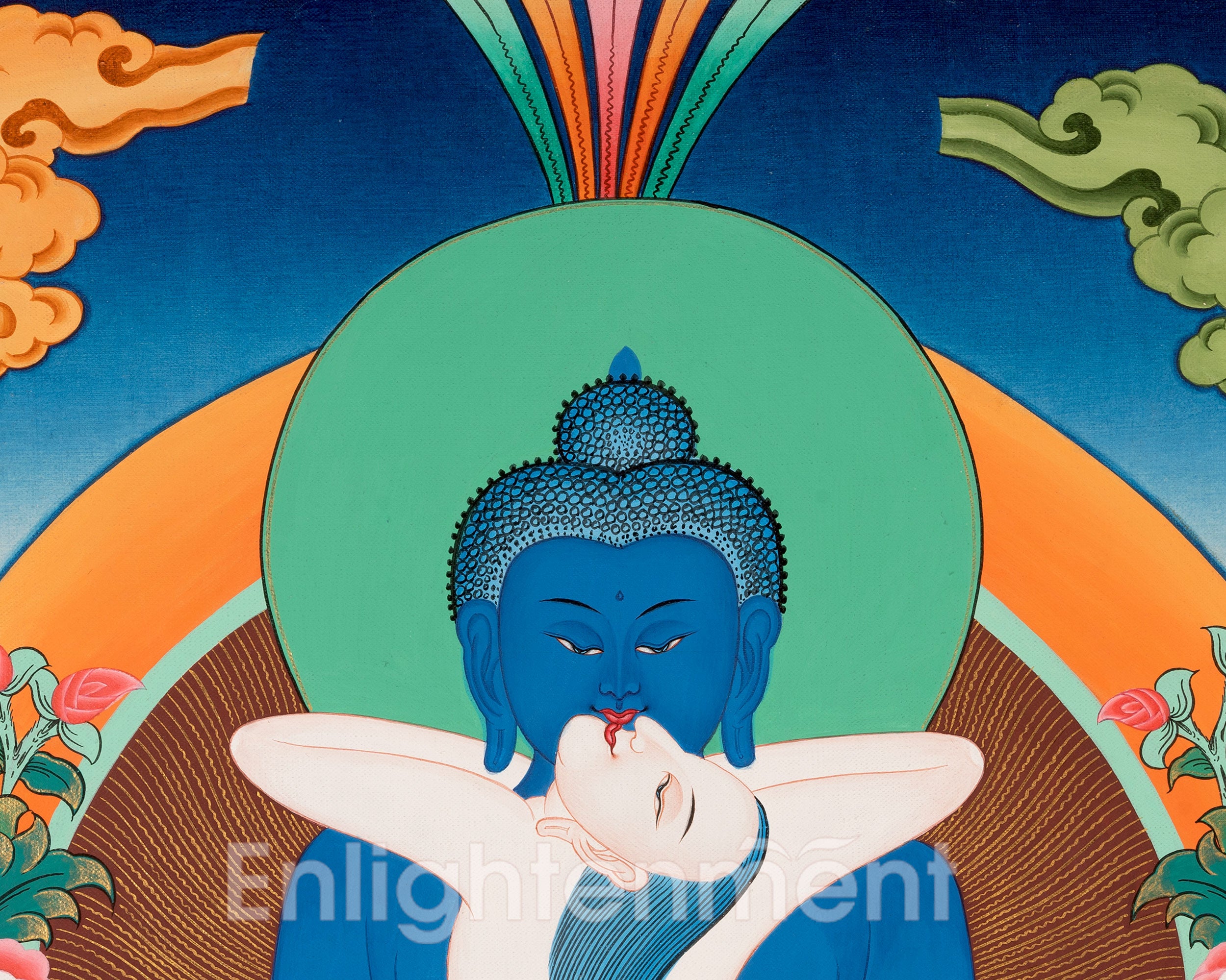 Yab Yum Buddha Thangka | Samantabhadra | Buddhist Artwork
