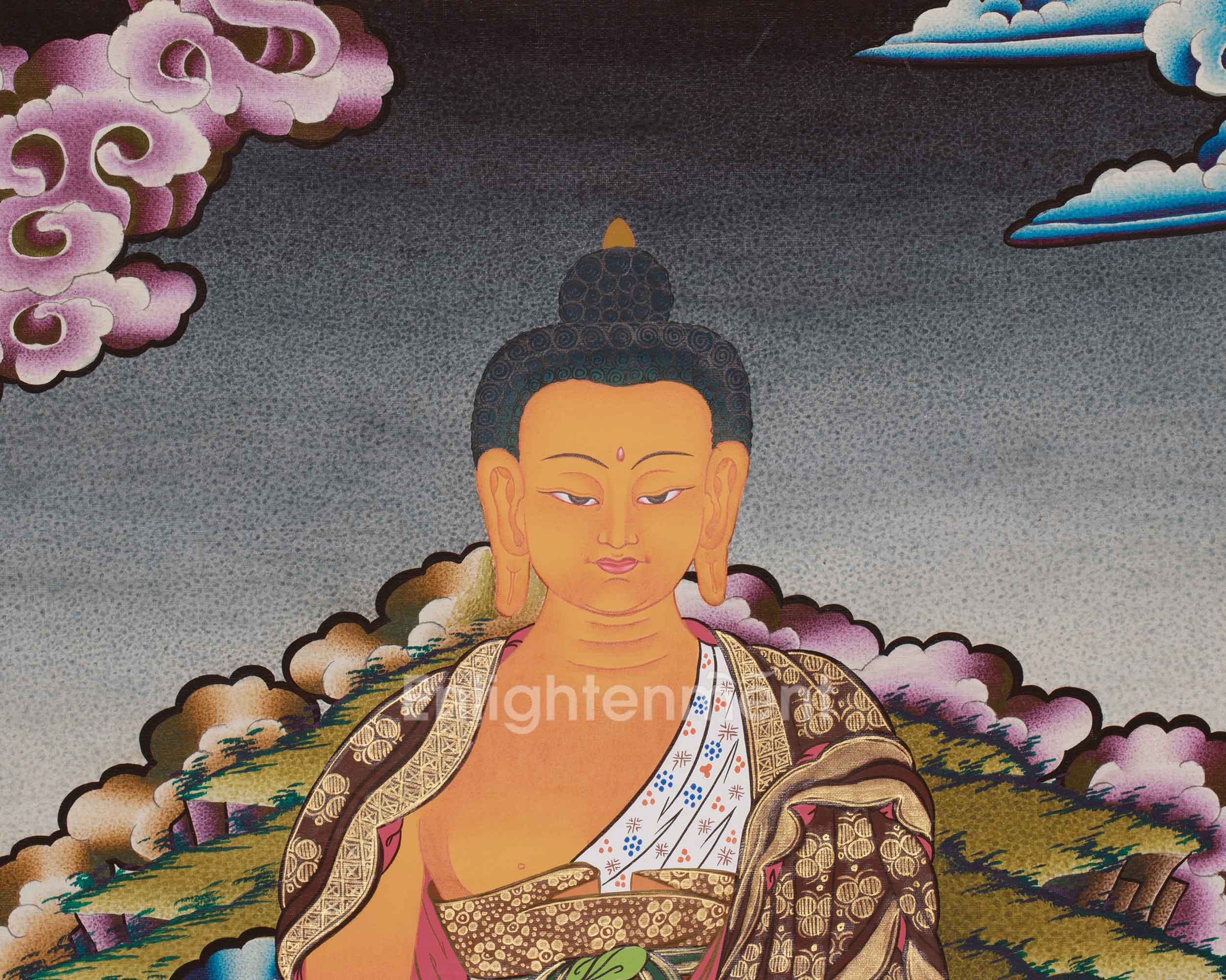 Shakyamuni Buddha Thanka | A Sacred Representation of the Buddha’s Enlightenment