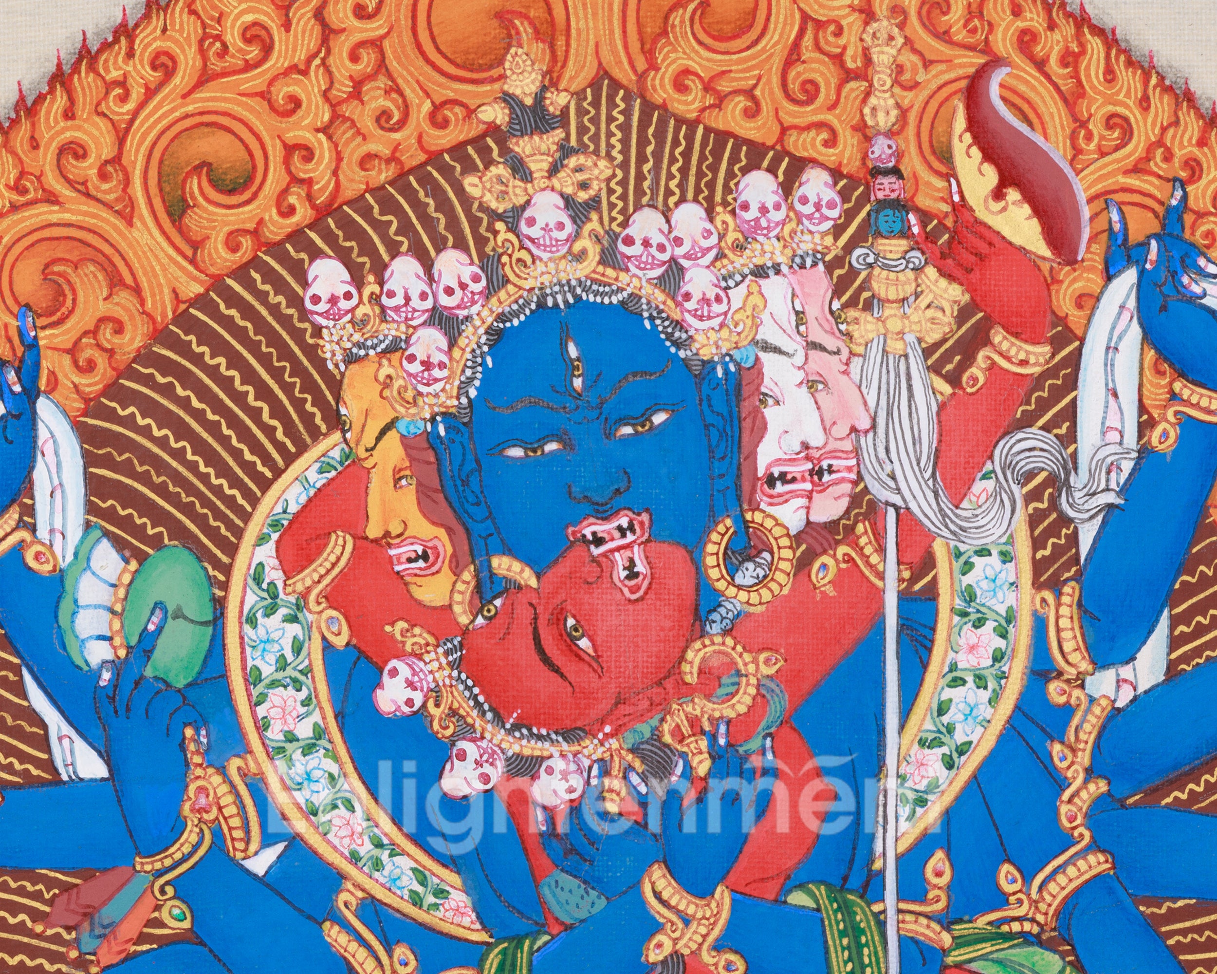 Tibetan Chakrasamvara Thangka | Deity of Enlightened Union & Transformative Energy