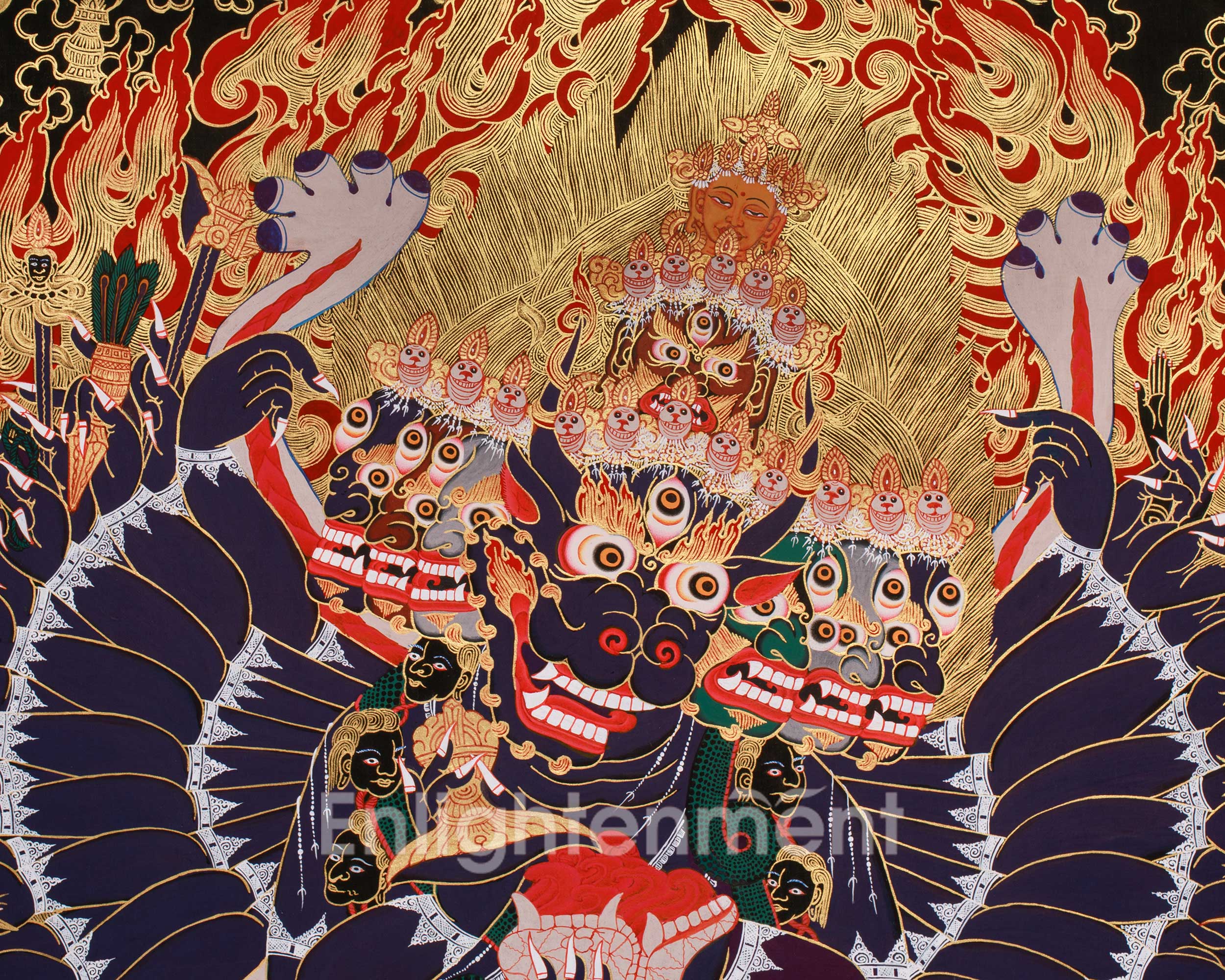 Destroyer of Death, Yamantaka in Golden Splendor | Majestic Vanquisher