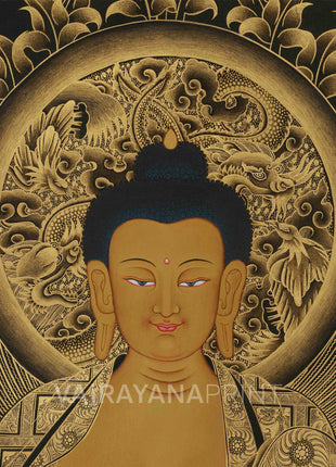 Enlightened Presence: Gautama Buddha Canvas Print | Enlightened One with Disciples