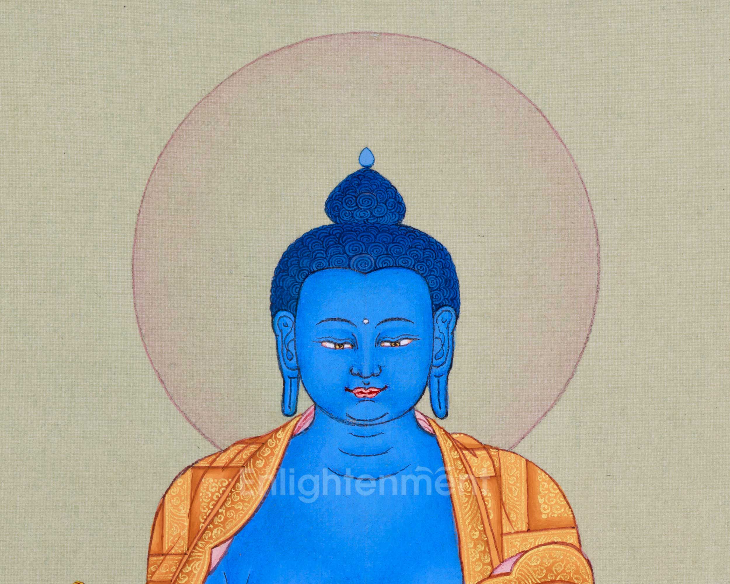 Small Medicine Buddha Thangka for your Altar