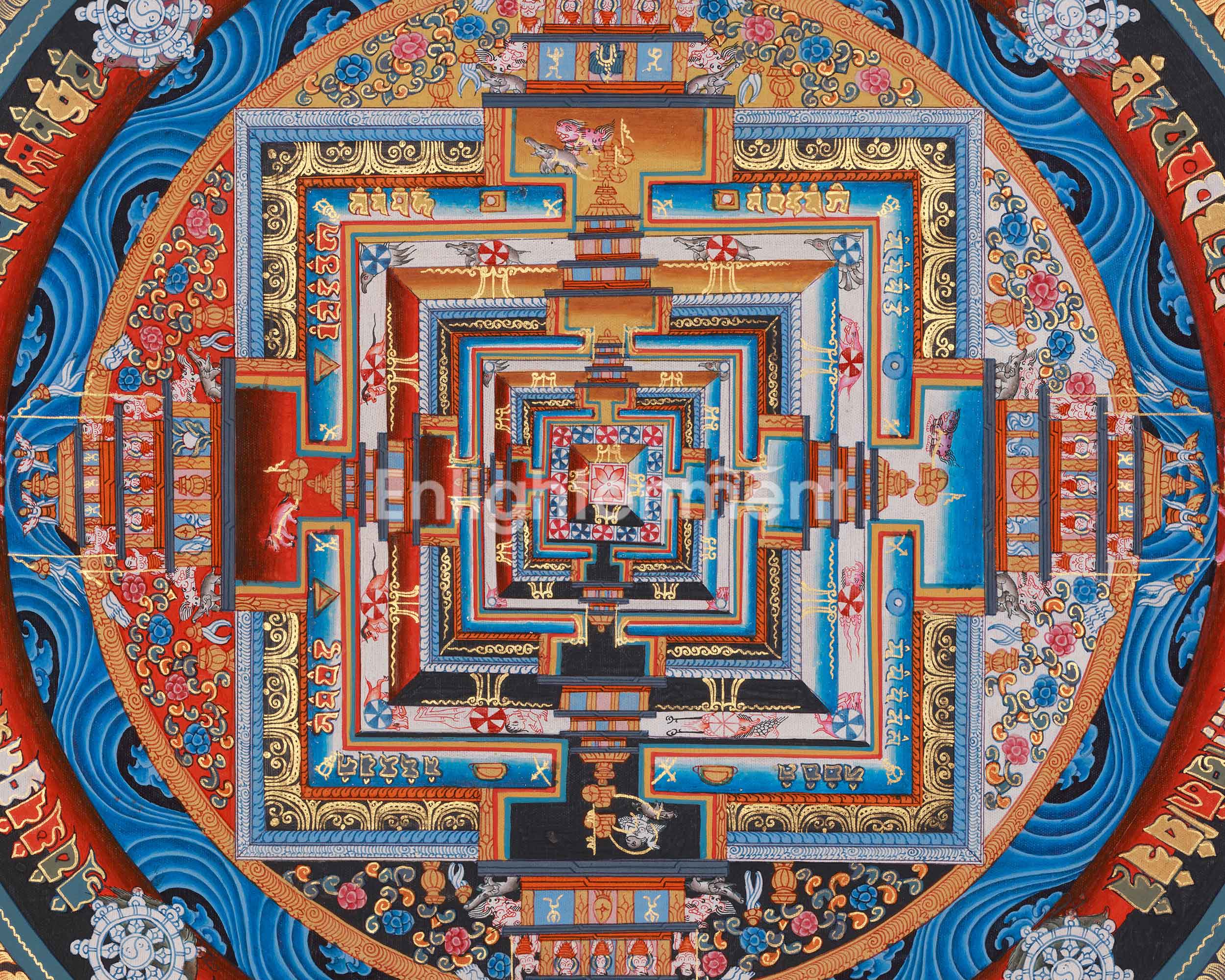 Buddhist Kalachakra Mandala Art | Sacred Symbol of Time