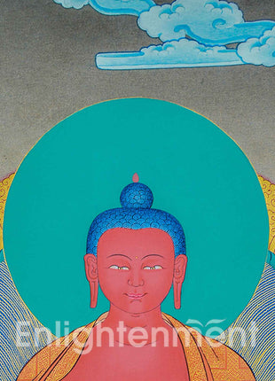 Traditional Buddha Amitabha Thangka | Buddha Deity Artwork | Buddhist Wall Decor