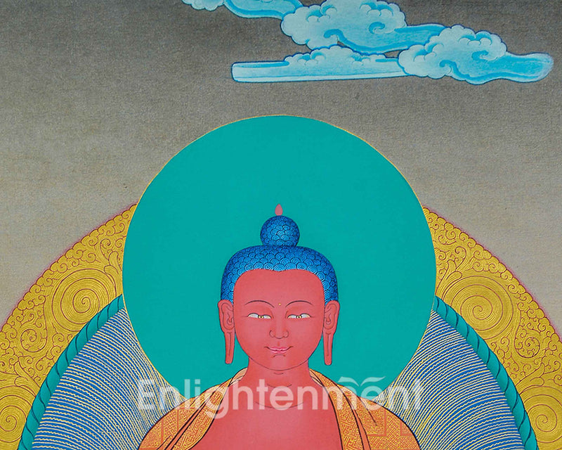 Traditional Buddha Amitabha Thangka | Buddha Deity Artwork | Buddhist Wall Decor