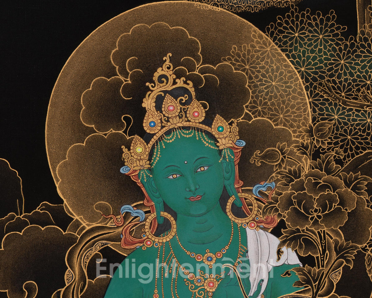 Sacred Green Tara Thangka | Shyama Tara | Mother of Liberation