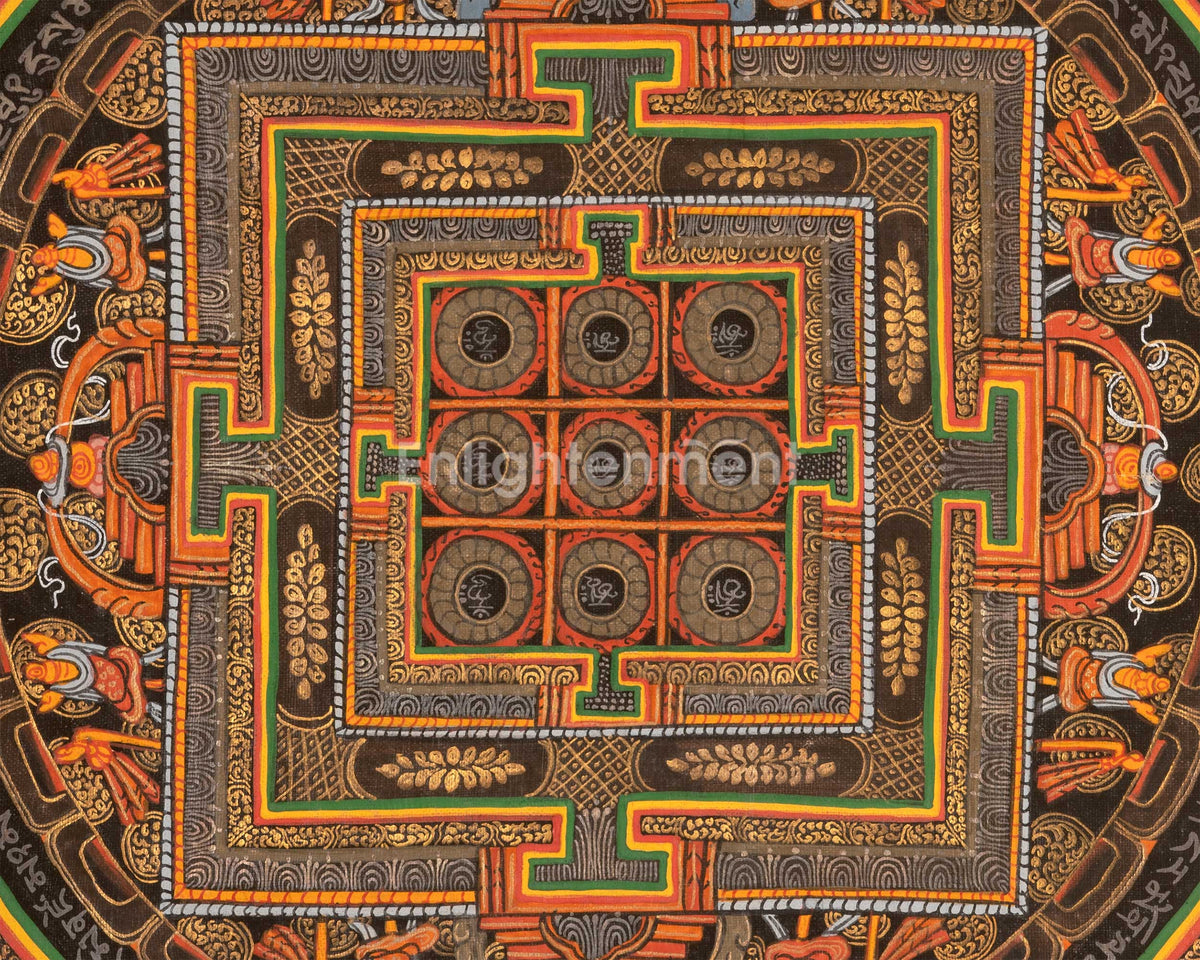 Mantra Mandala Thangka |  Wall Decoration Painting