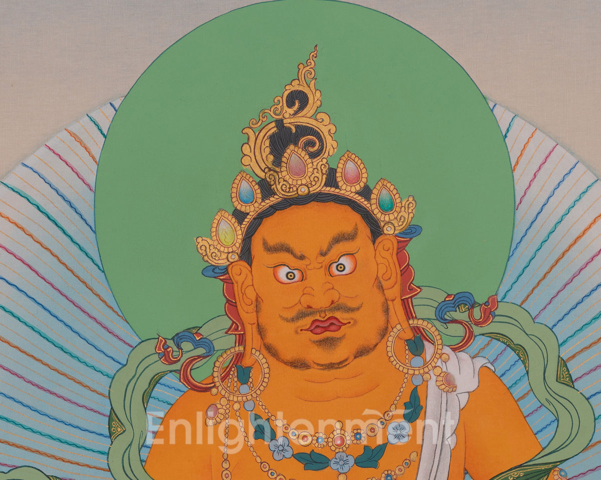 Dzambhala Buddhist Artwork | Symbolized Wealth and Abundance | Tibetan Art