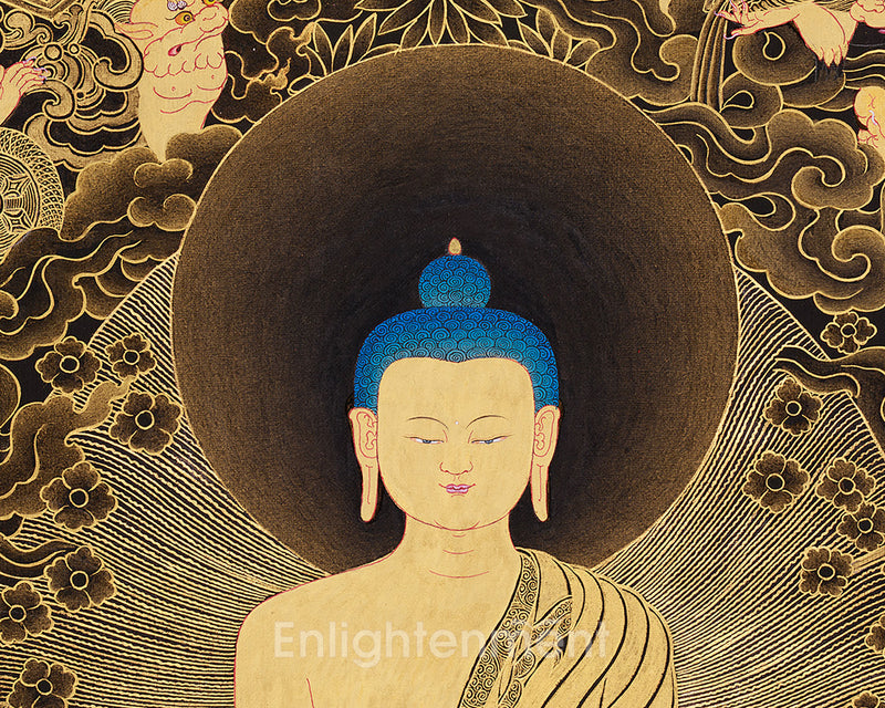 Shakyamuni Buddha and Mara Demon Thangka | A Tale of Enlightenment