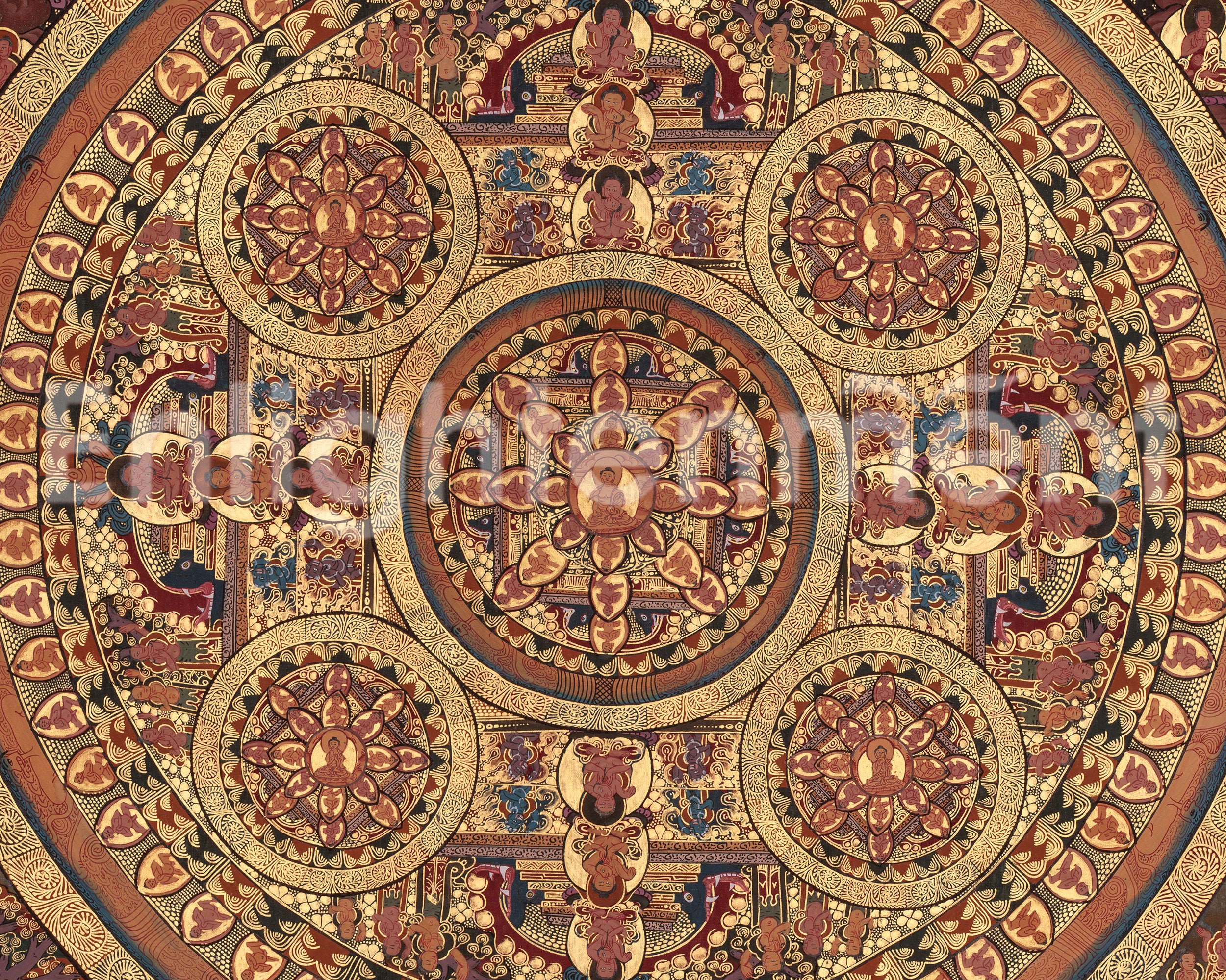 Buddha Mandala Himalayan Art | Sacred Thangka | Home Decor