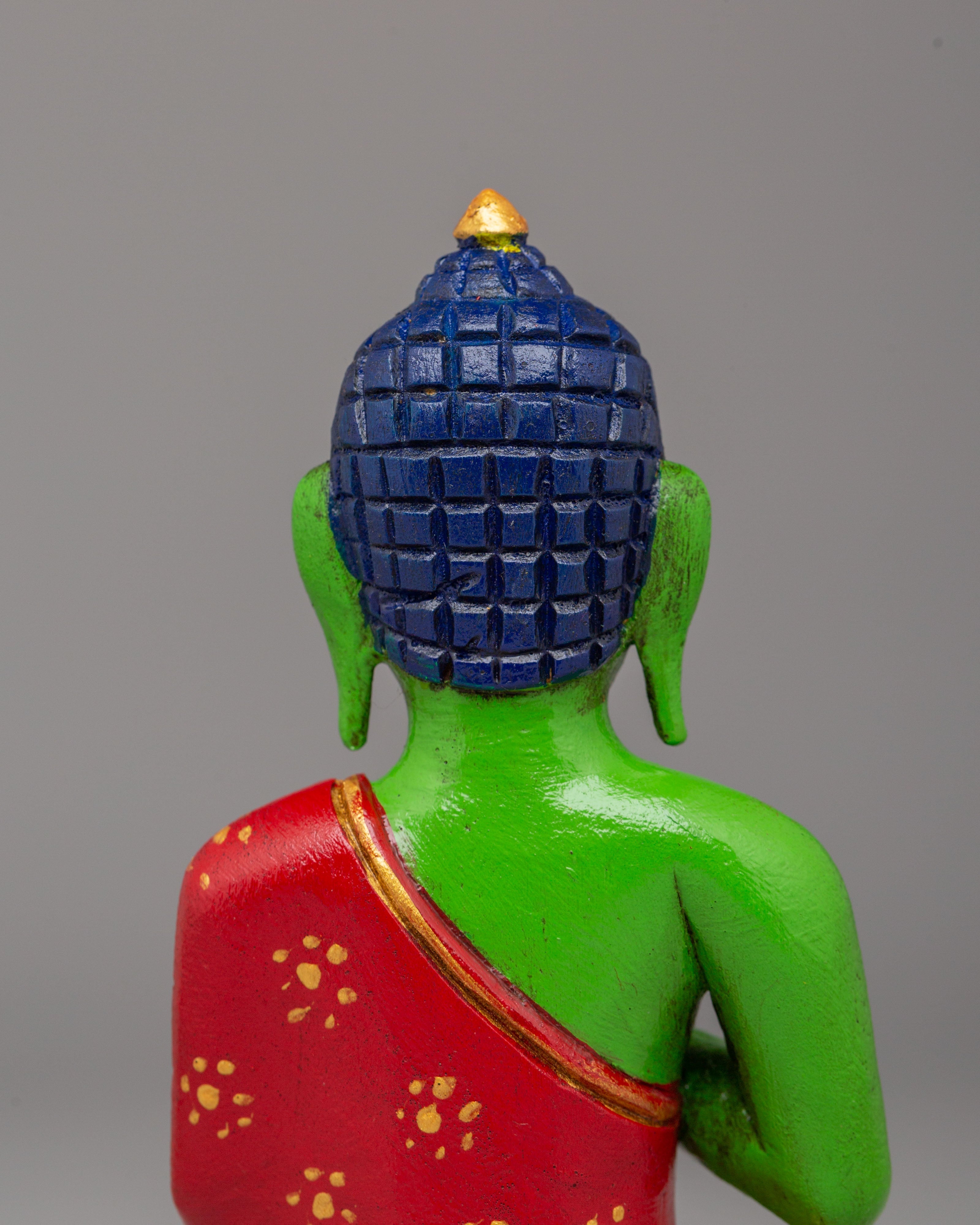 Spiritual Amogasiddhi Dhyani Buddha Statue | Tibetan Buddhist Deity Figurine