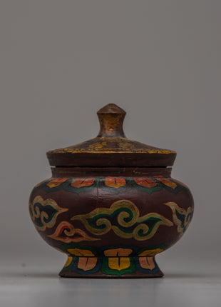 Buddhist Decorative Pot