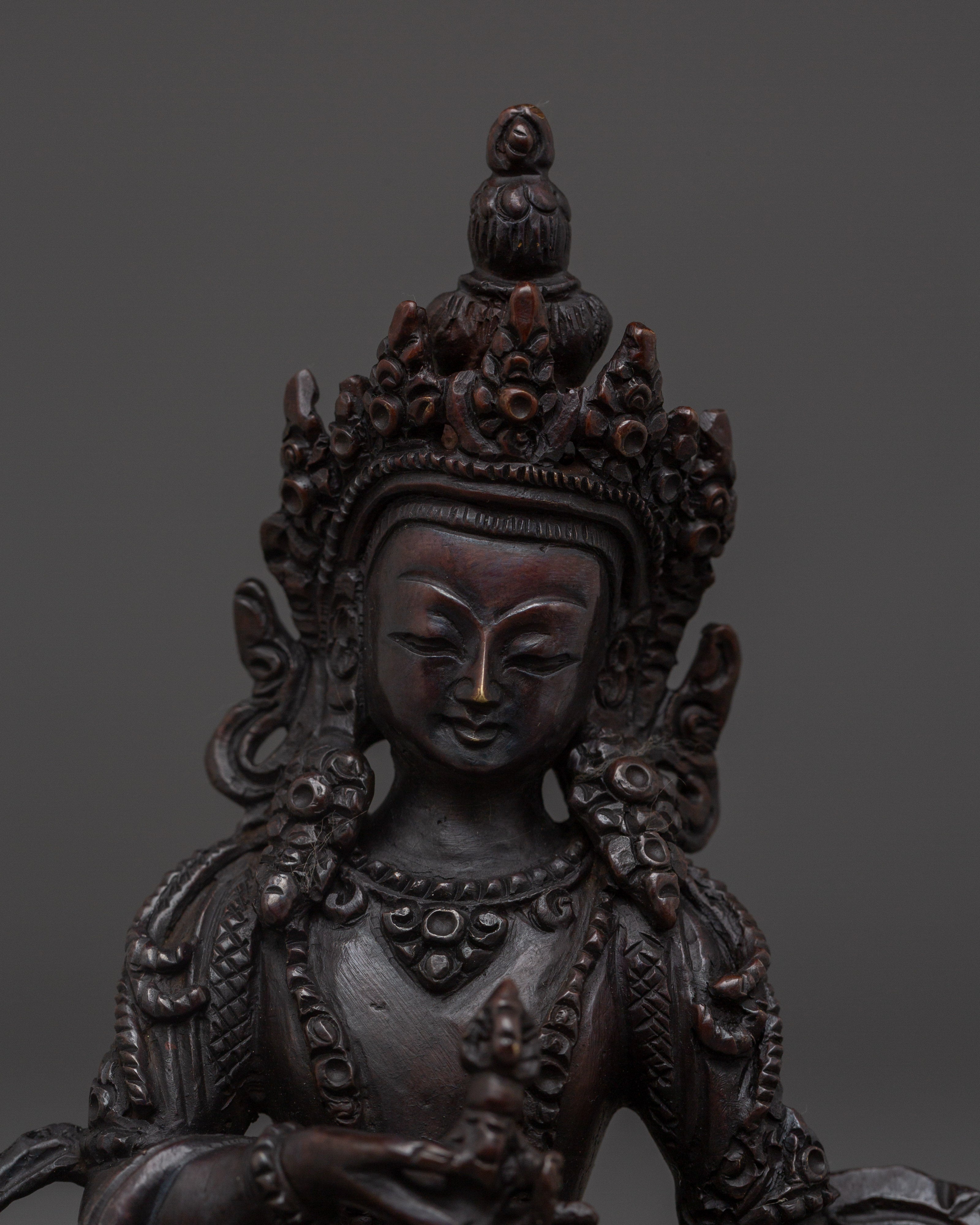 Oxidized Copper Vajrasattva | Statue for Meditation & Blessings