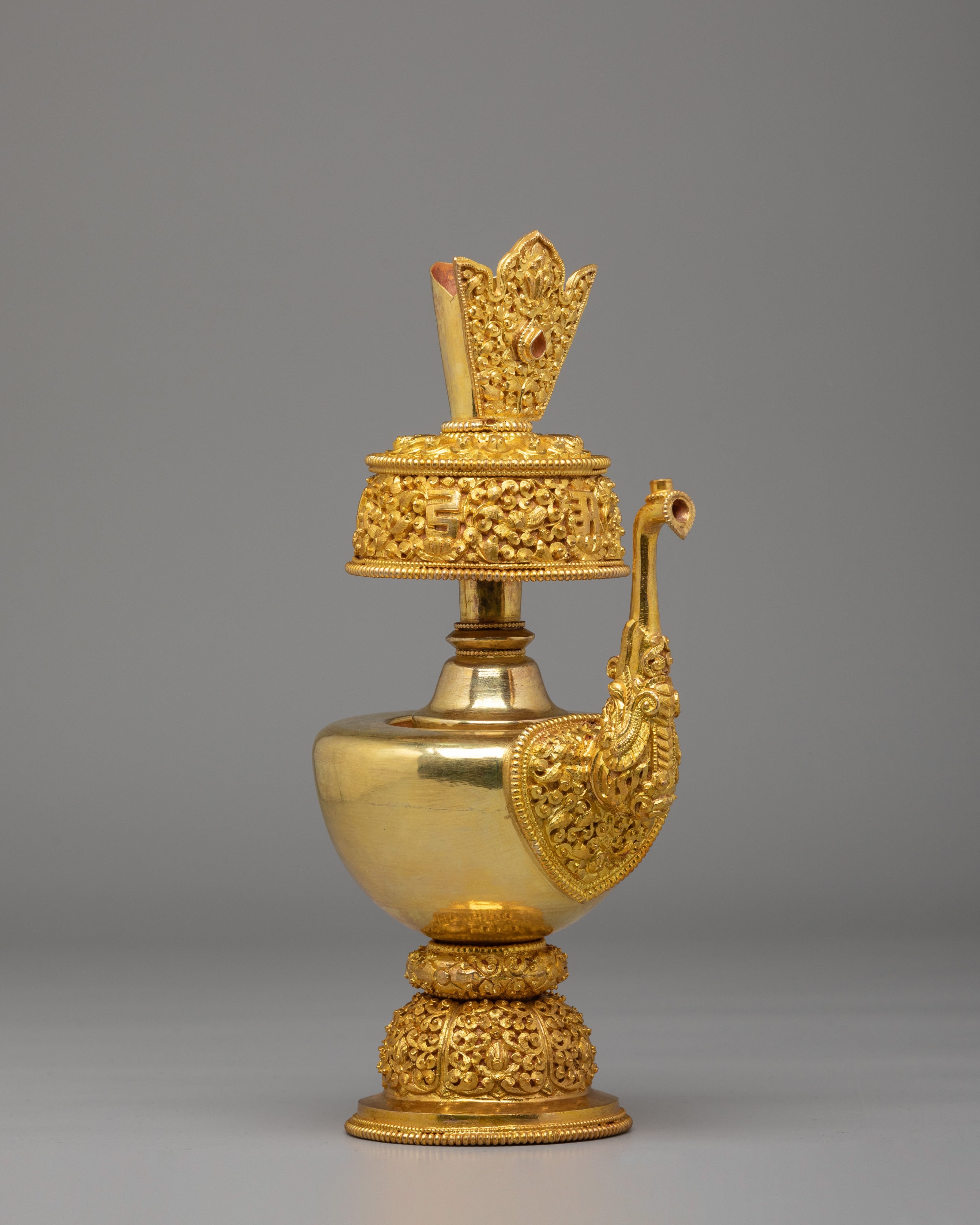 Sacred Ritual Bhumba | Gold Plated Tibetan Bhumba