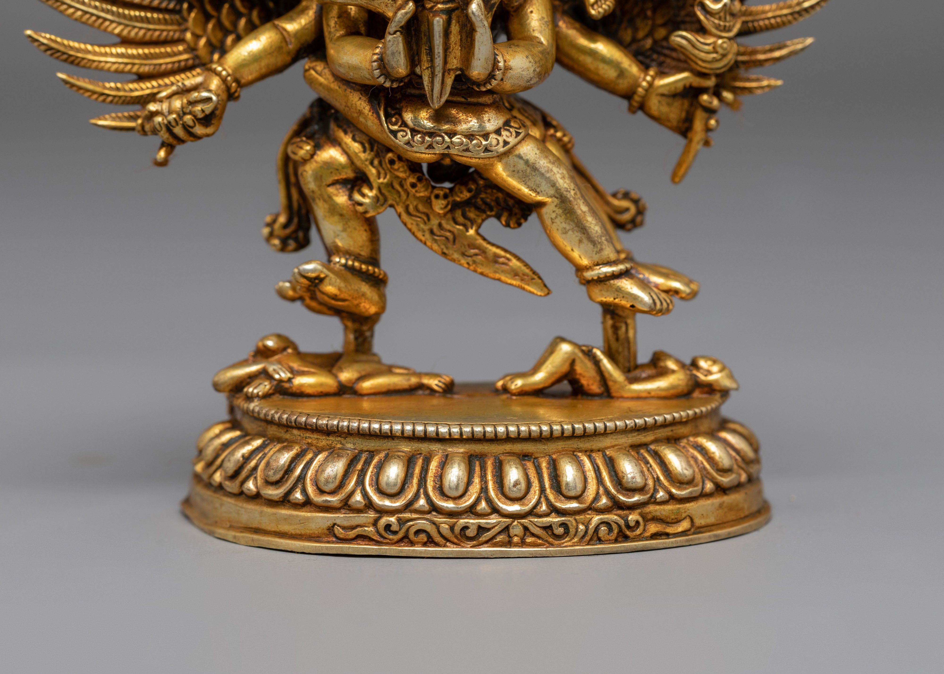 Handmade Dorje Phurba Buddhist Statue | Vajrakilaya Deity Sculpture