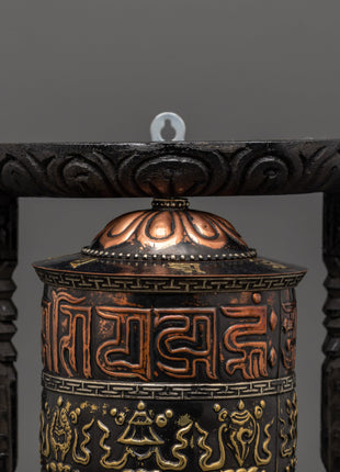 Sacred Buddhist Mantra Wheel | Tibetan Prayer Wheel