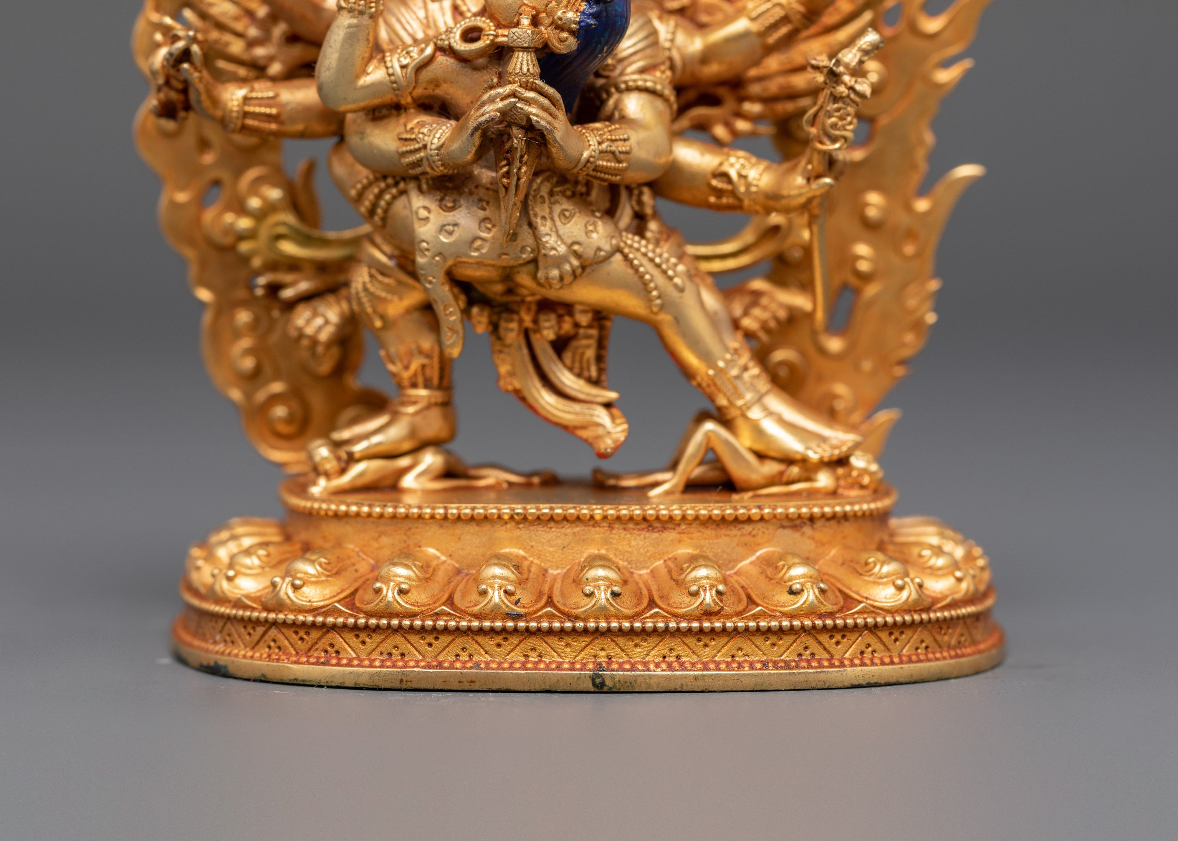 Tibetan Buddhist Vajrakilaya with Consort Sculpture | A Sacred Protector Deity