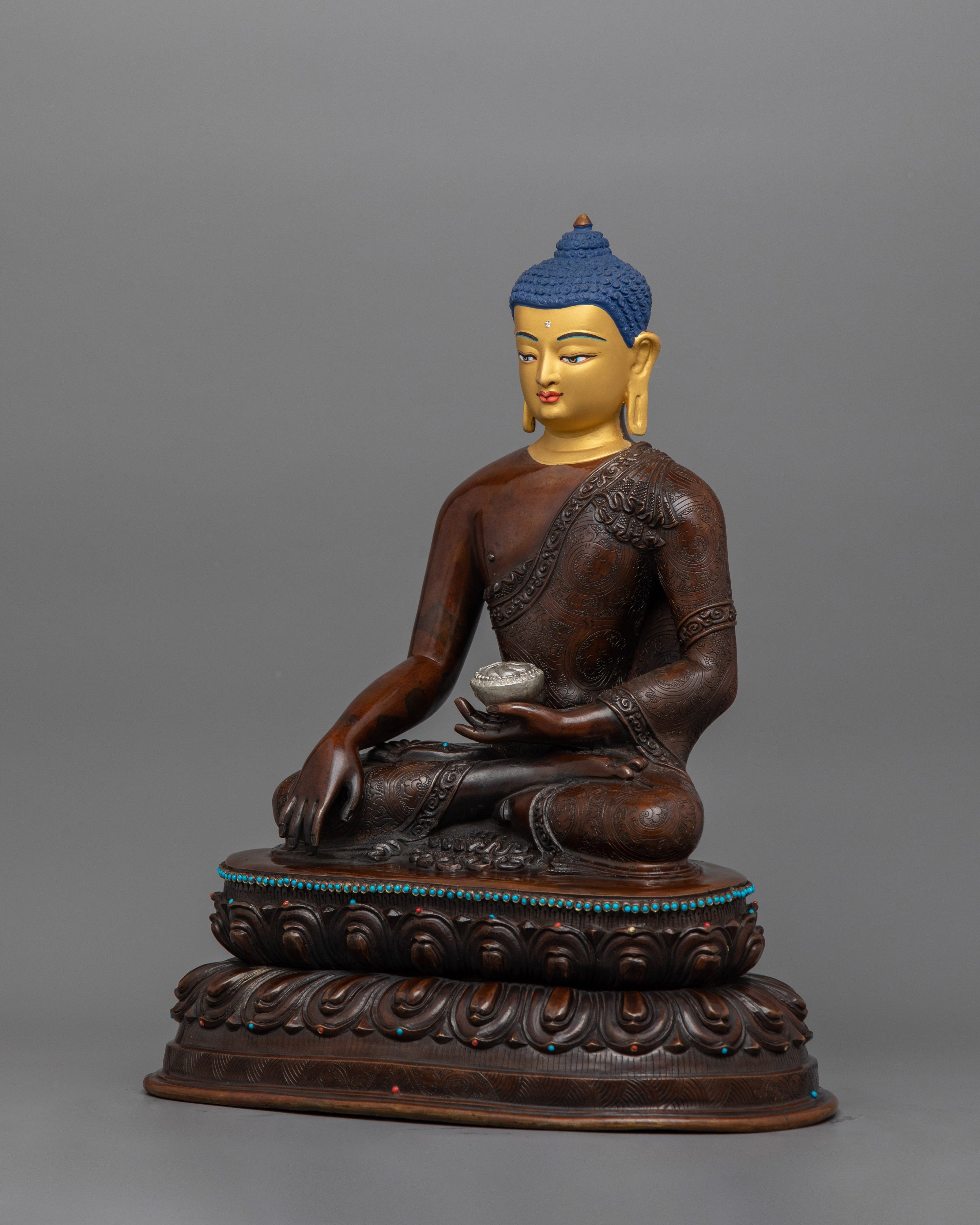 Meditating Shakyamuni Buddha Statue | Buddha Sculpture for Spiritual Practice