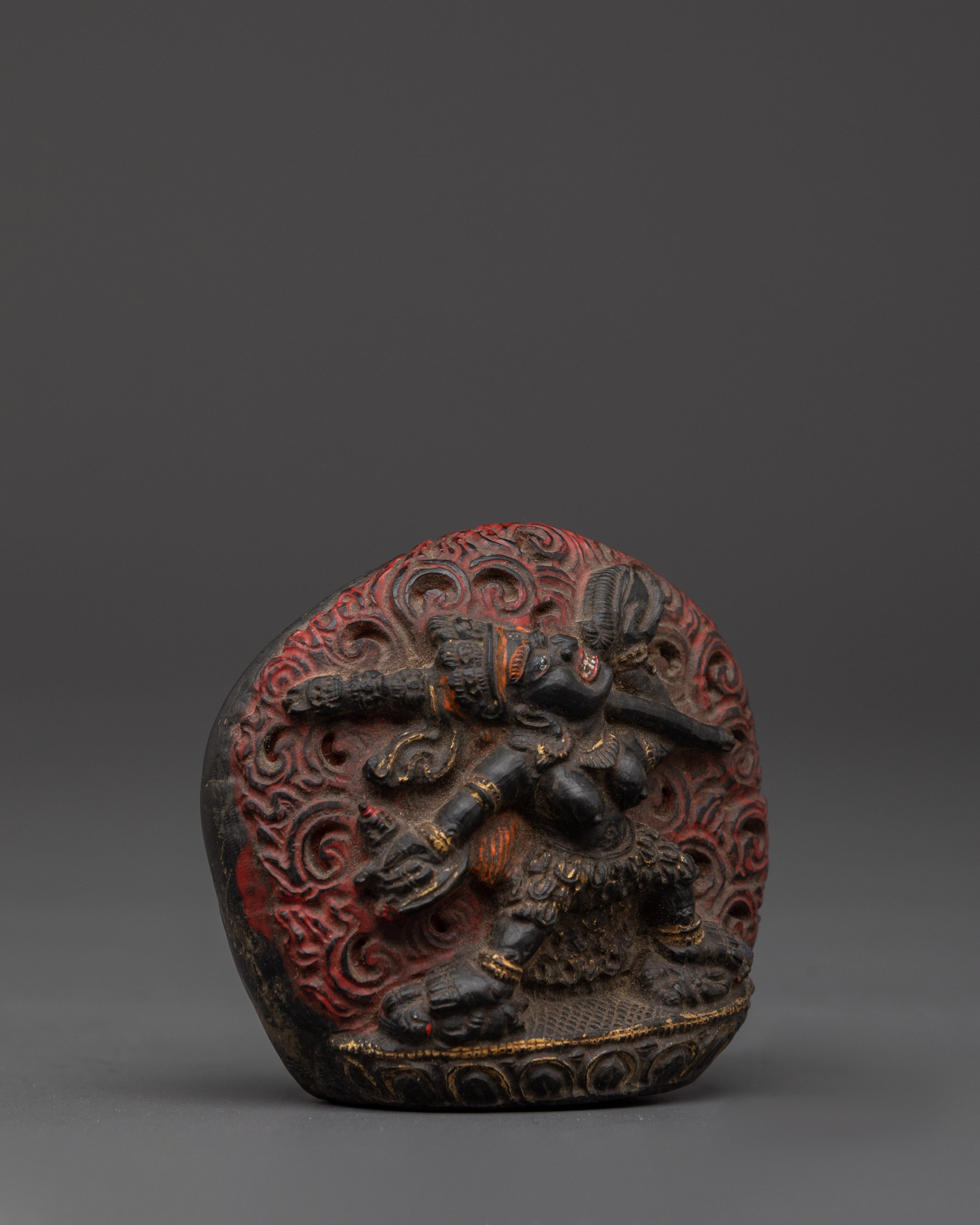 Vajrayogini Fossil Carving Statue |  Spiritual Home Decor for Empowerment