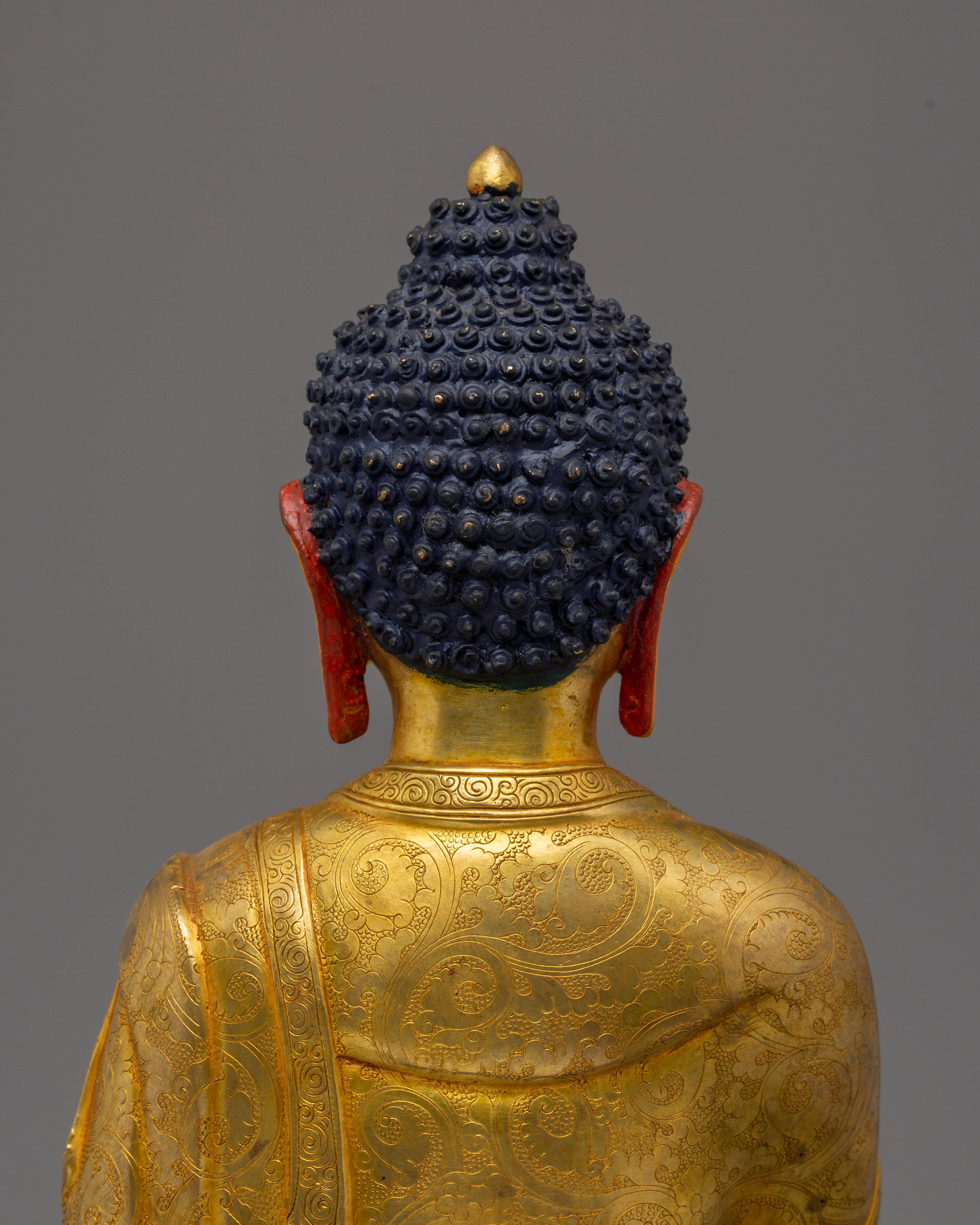 Handmade Golden Shakyamuni Buddha for Altars and Decoration
