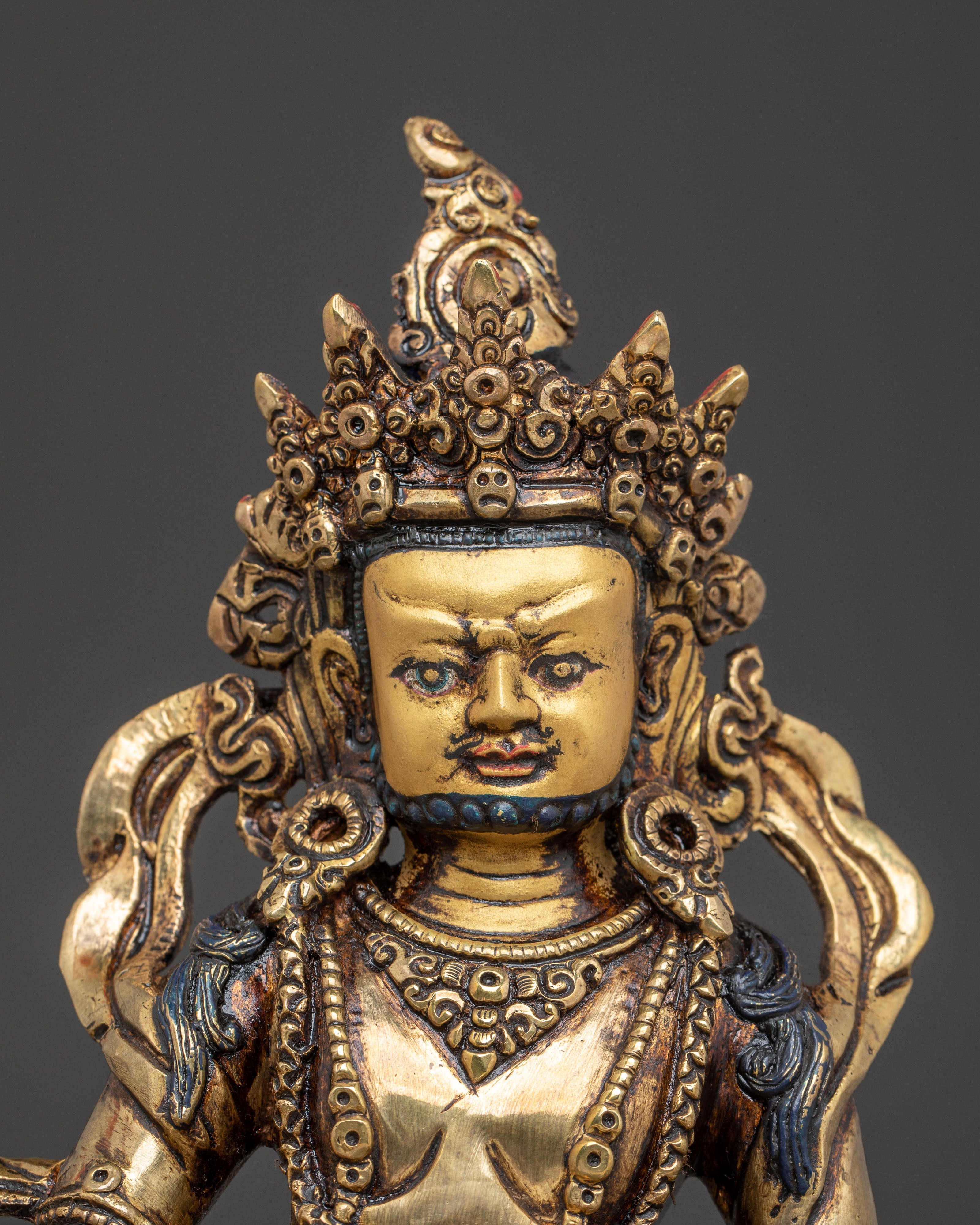 Golden Wealth Deity Dzambhala Statue | The Lord of Abundance