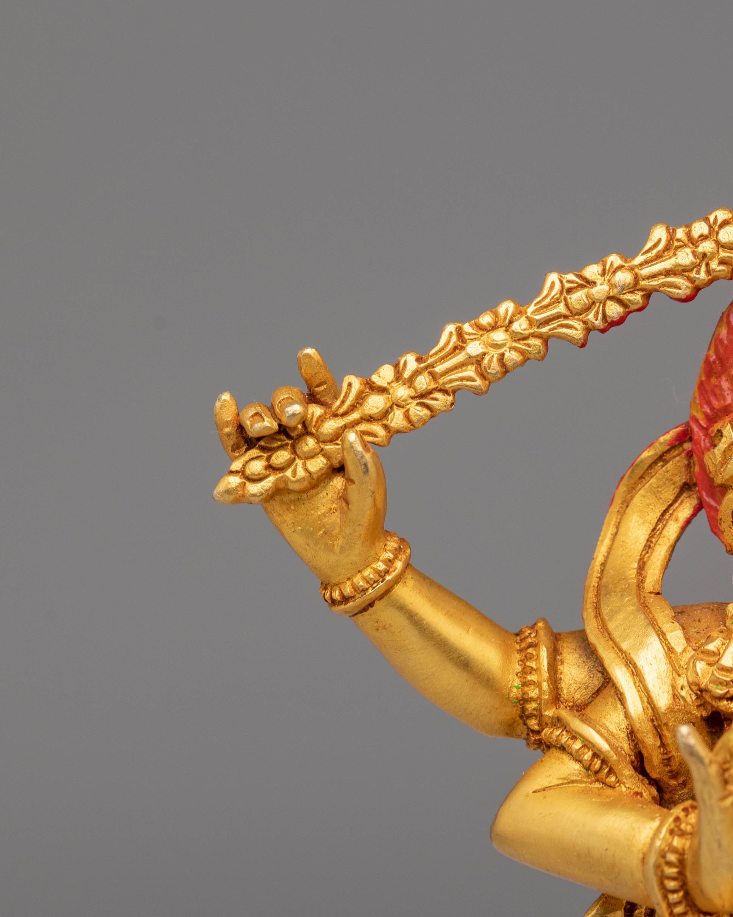 Handcrafted Kurukulla Buddhist Statue | Tibetan Tantric Goddess Sculpture