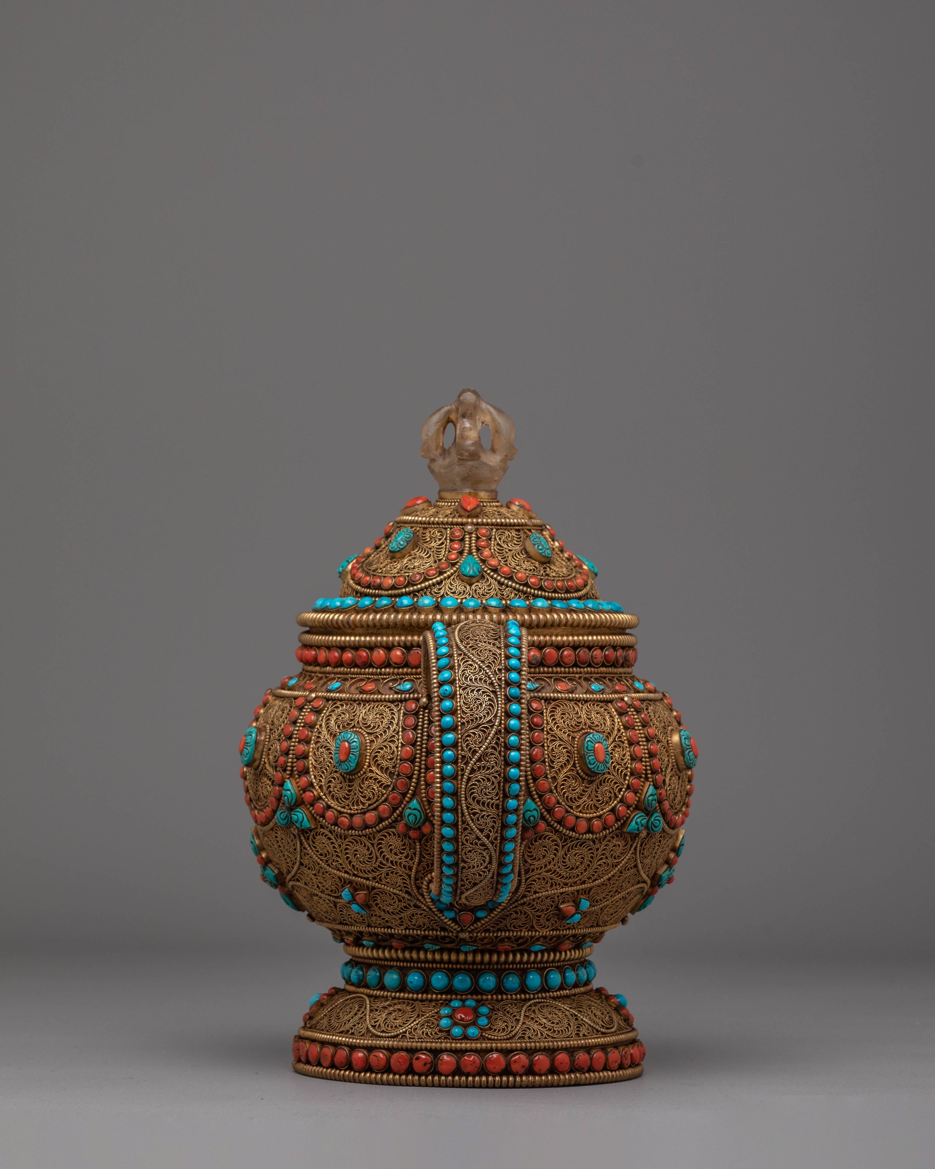 Tibetan Tea Pot for Home Decor | Spiritual & Artistic Teapot