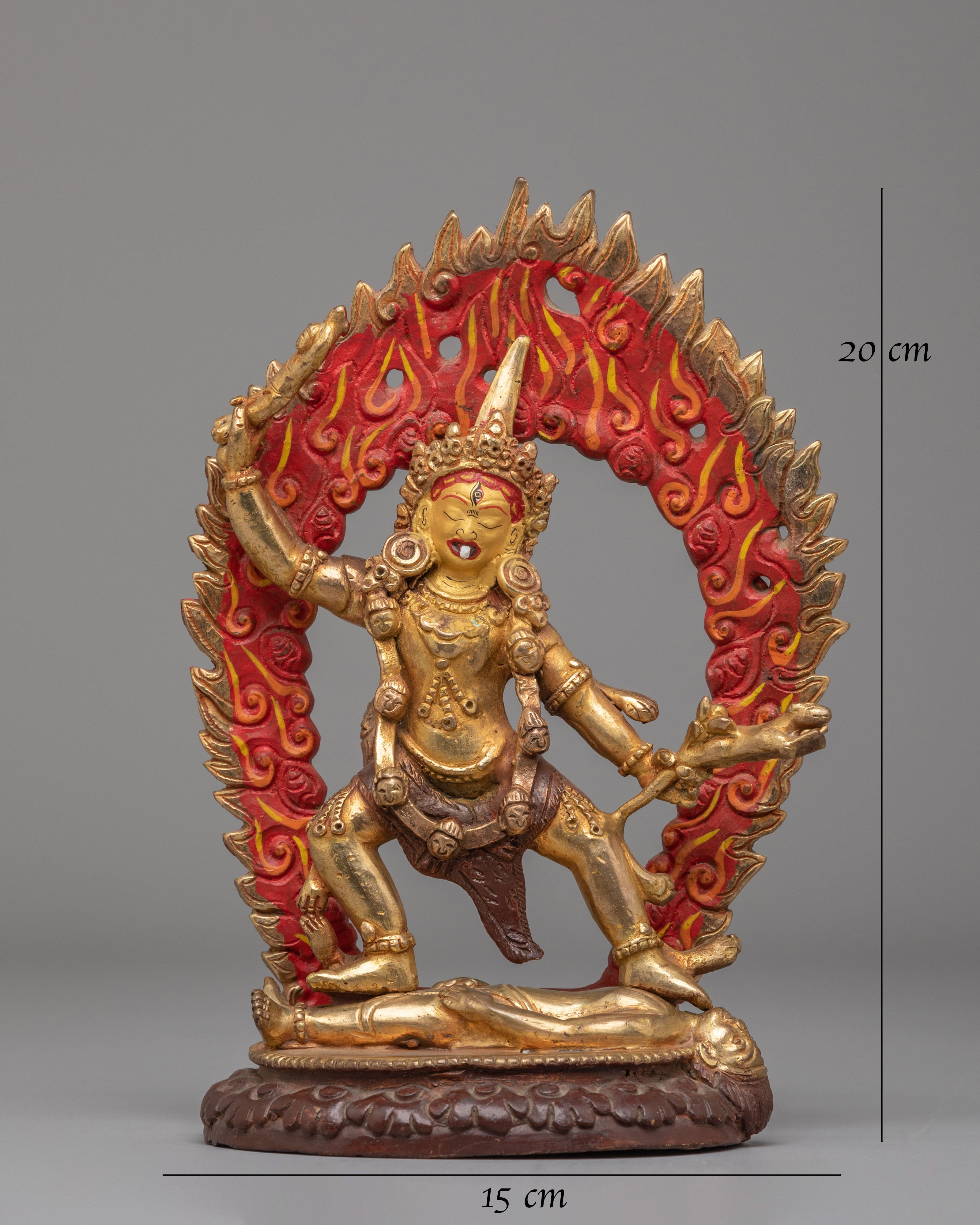 Traditional Buddhist Ekajati Sculpture | Vajrayana Buddhist Protector Deity