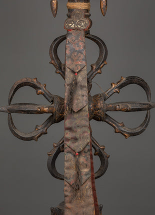 Sacred Iron Phurba Dagger | Vajra Ritual Tool
