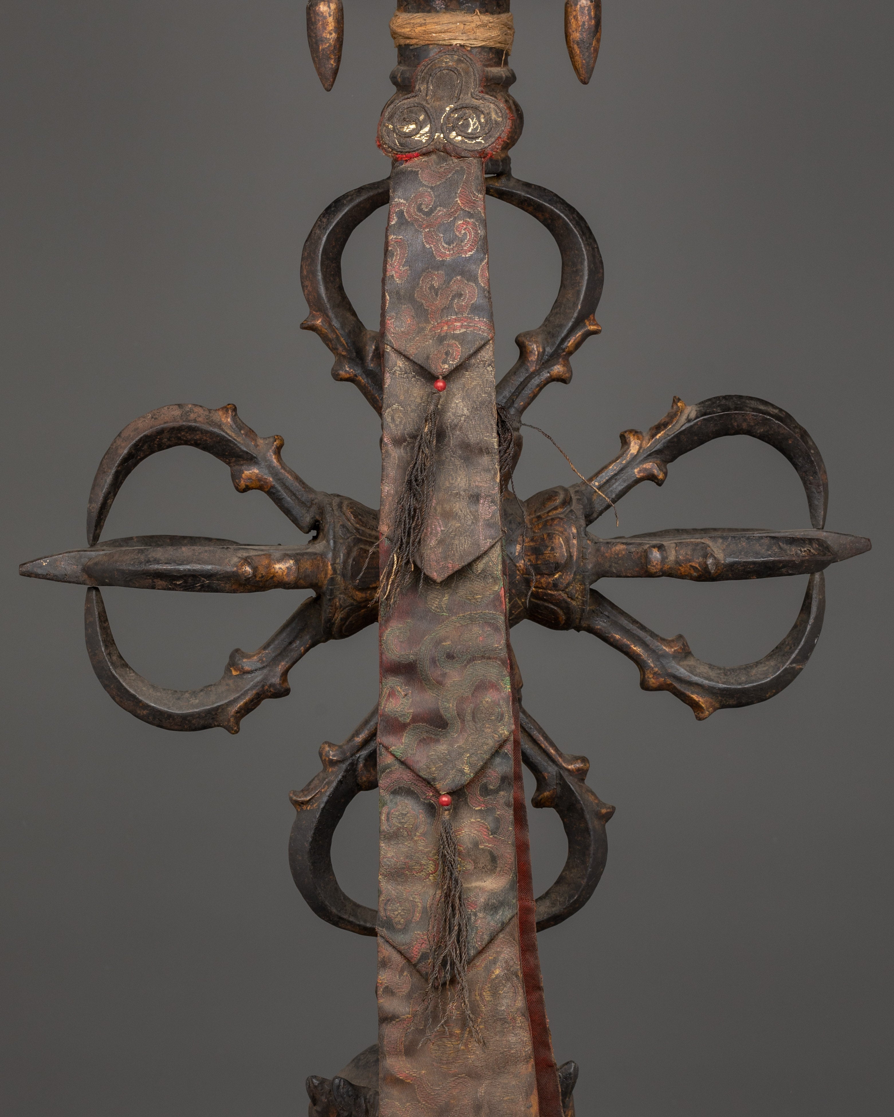 Sacred Iron Phurba Dagger | Vajra Ritual Tool