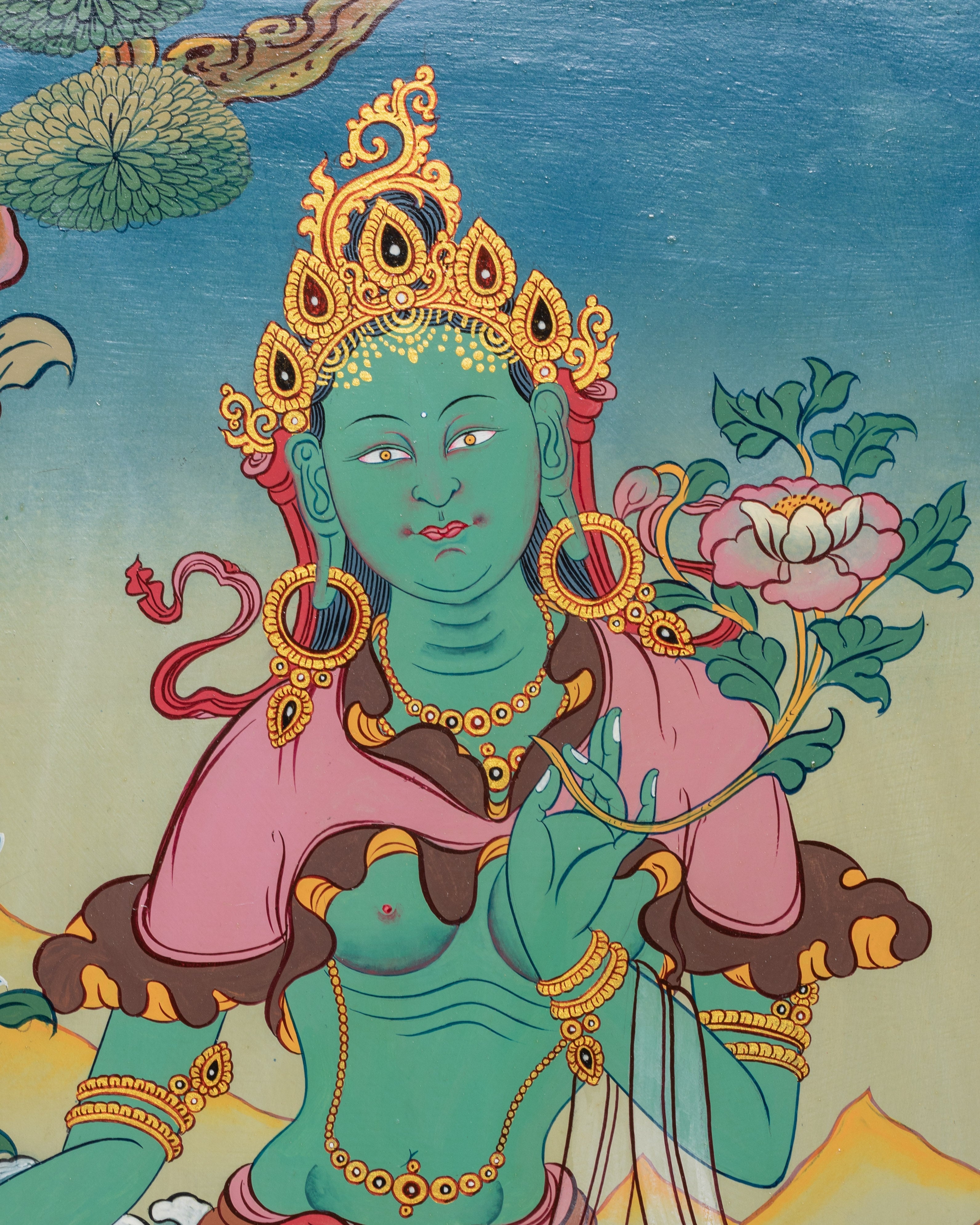Green Tara Deity Wall Hanging | Mother of All Buddhas