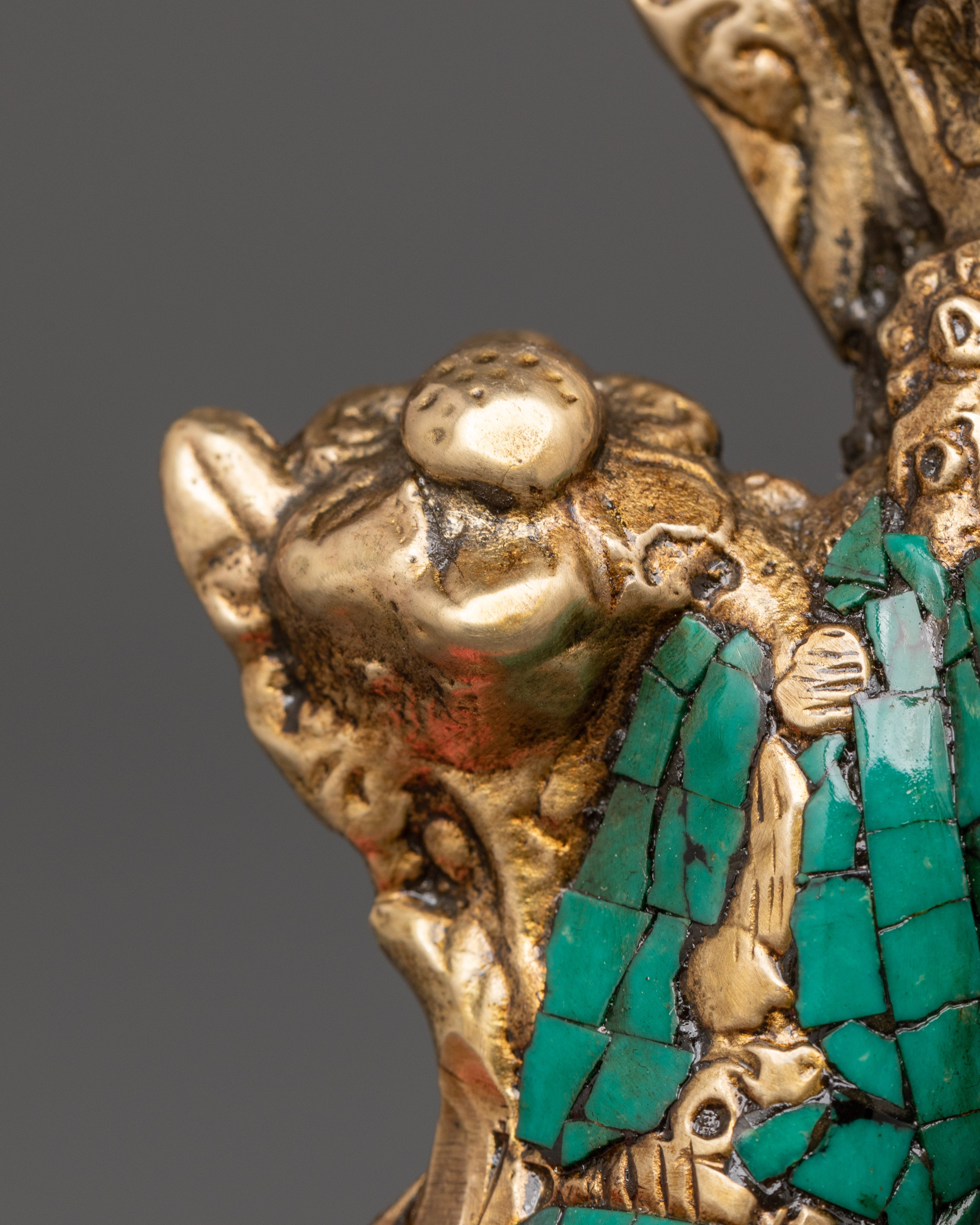 Green Tara Brass Handmade Statue | Tibetan Goddess Art