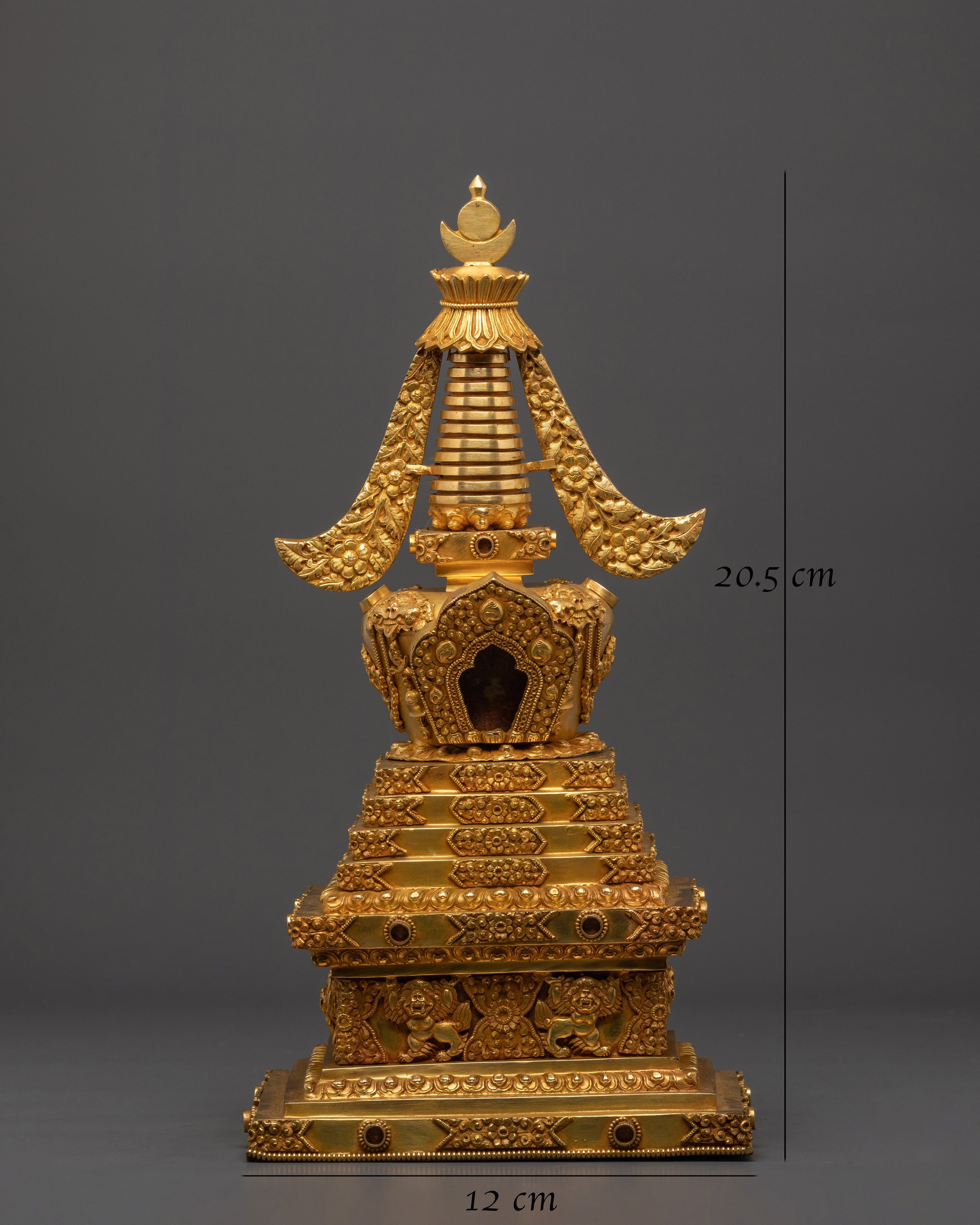 Spiritual Stupa Sculpture | Handcrafted Tibetan Buddhist Art