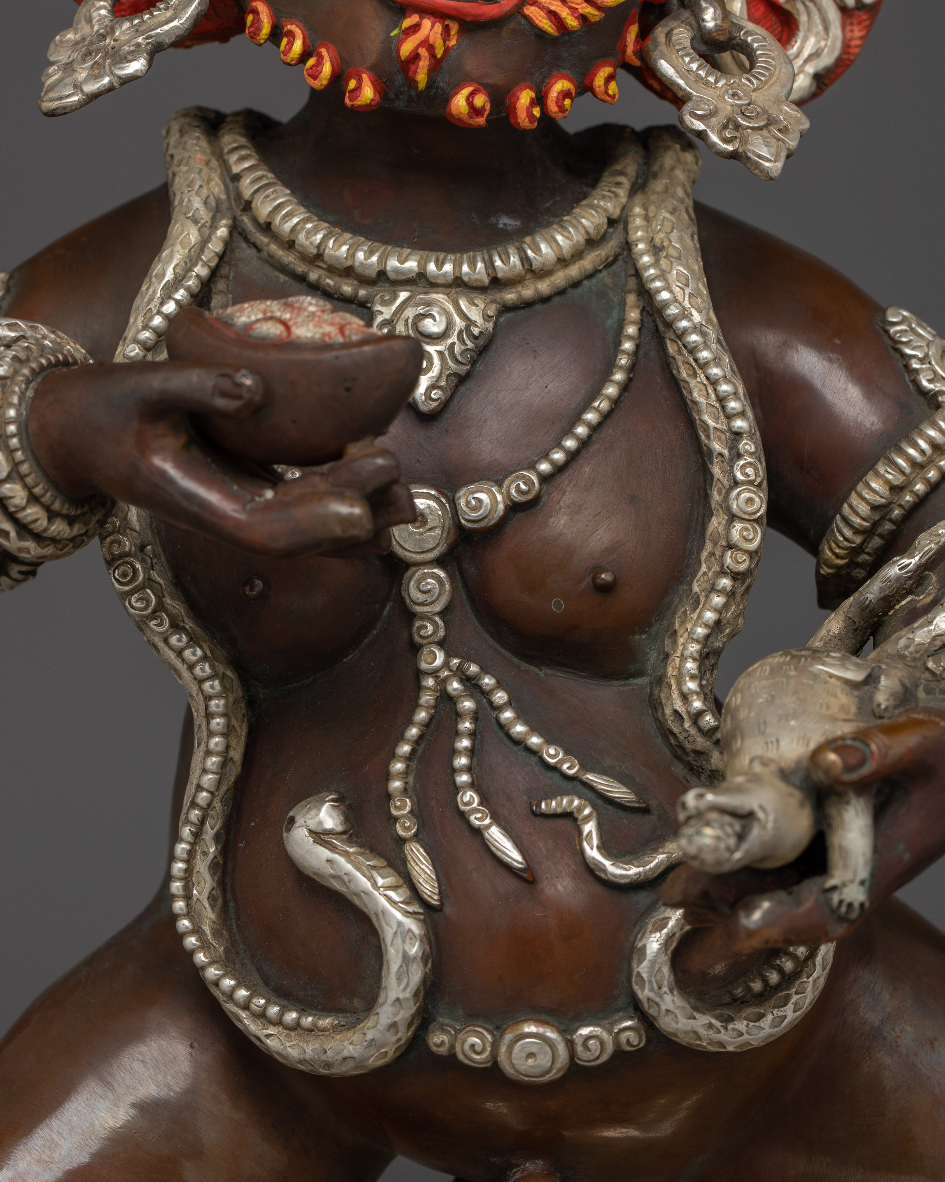 Statue of Vajrayana Black Dzambhala | Wealth Deity