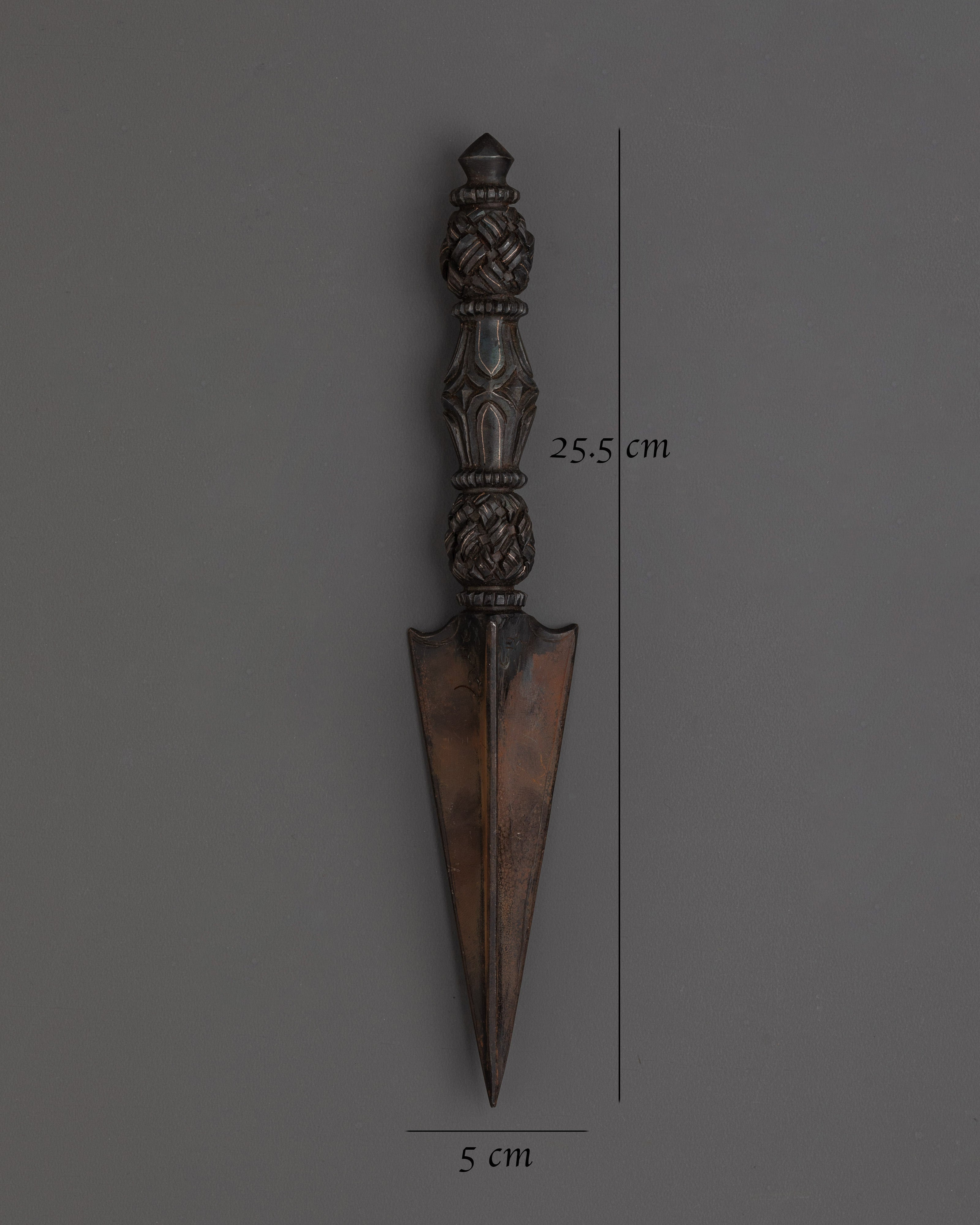 Himalayan Ritual Phurba Dagger | Tibetan Buddhist Spiritual Artifact