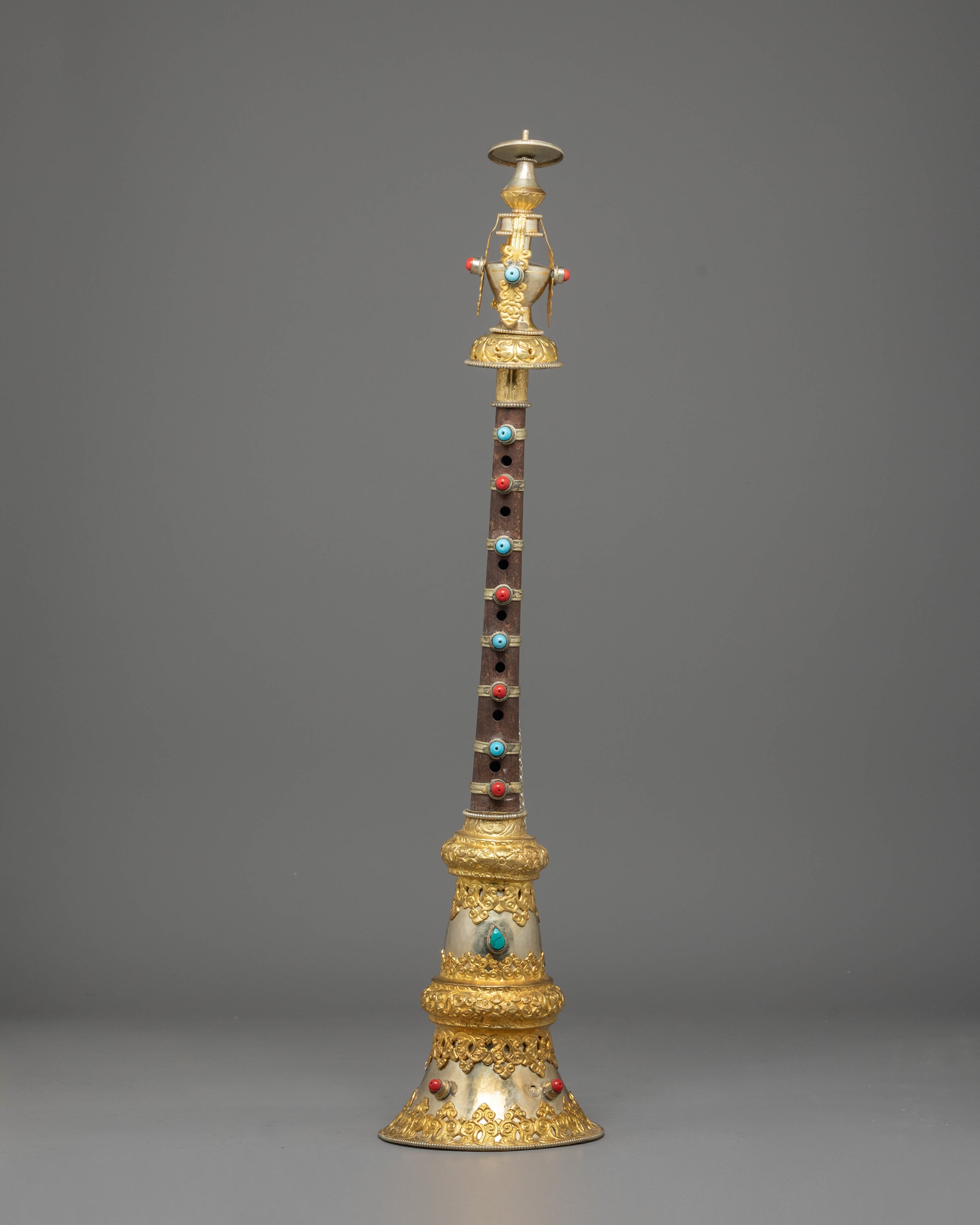 Gyaling Set for Ritual Ceremonies | Buddhist Temple Instrument Decor