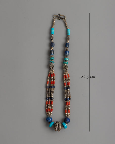 Multistone Beaded Necklace | Natural Gemstones