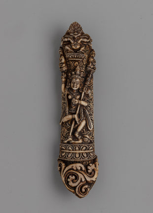 Hand-Carved Buffalo Bone Vajravarahi Décor 