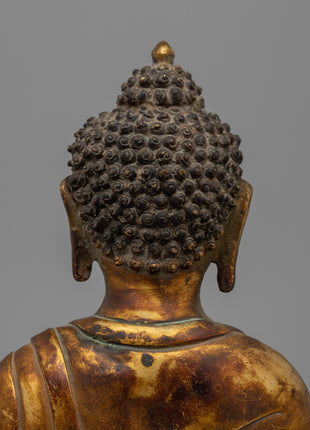 Handcrafted Buddha Head Figurine | Traditional Copper Art for Mindfulness and Harmony