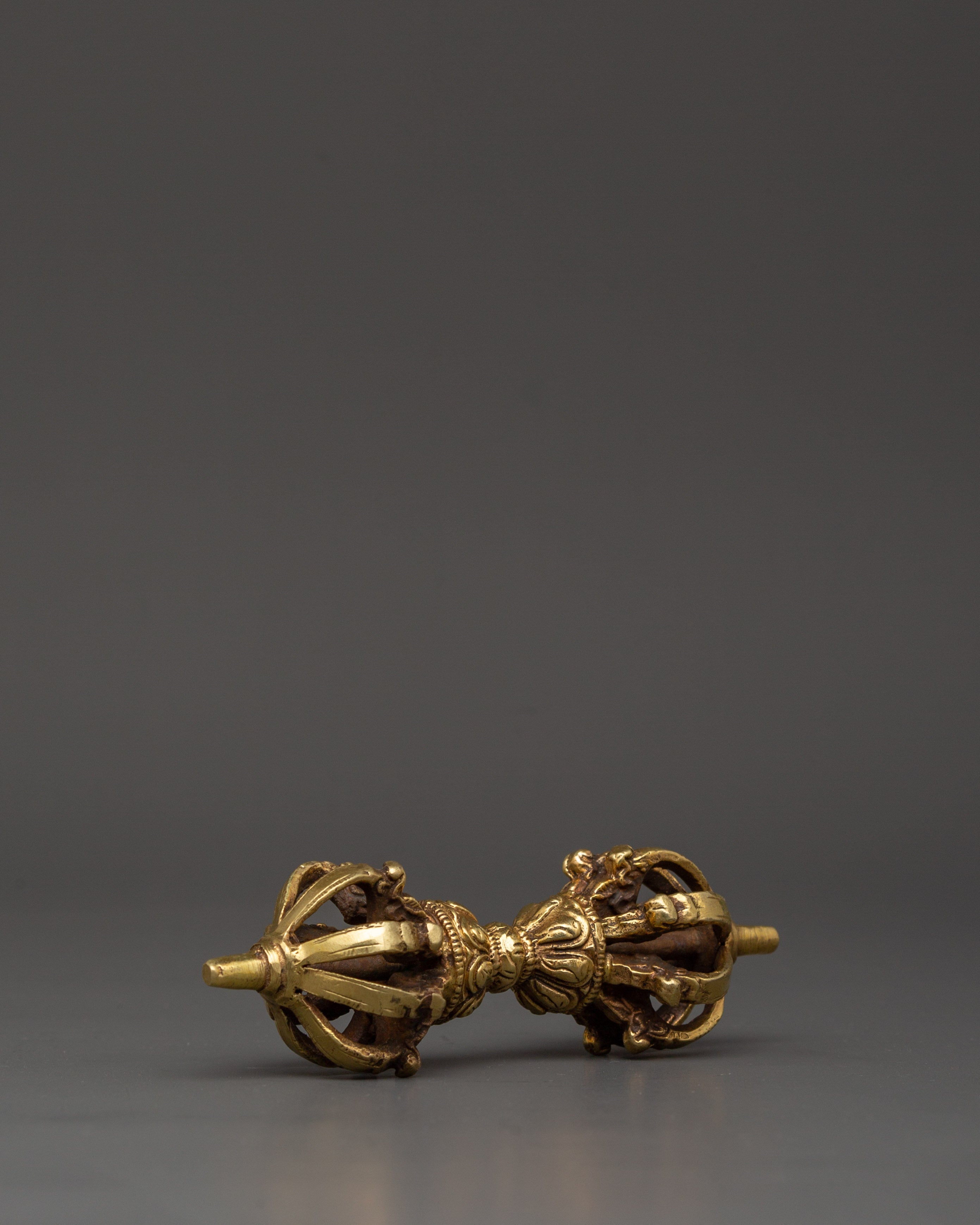 Tantric Vajra and Bell Set | Tibetan Brass Bell & Vajra for Rituals