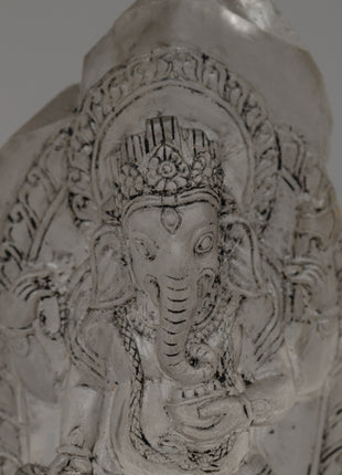 Crystal Hand-Carved Ganesh Statue for Prosperity | Protector Deity Figurine
