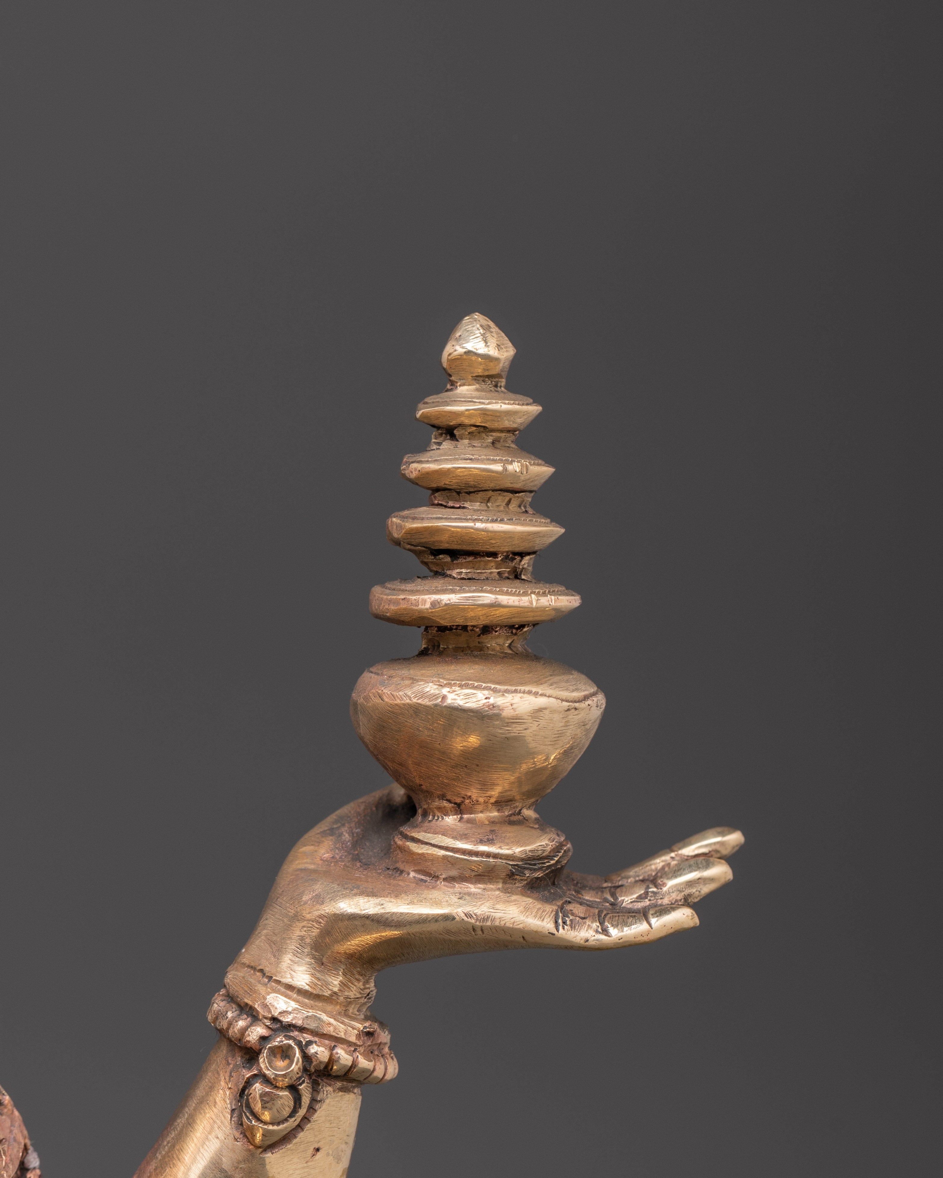 Laxmi Goddess of Wealth Statue | Buddhist Style Carved Statue