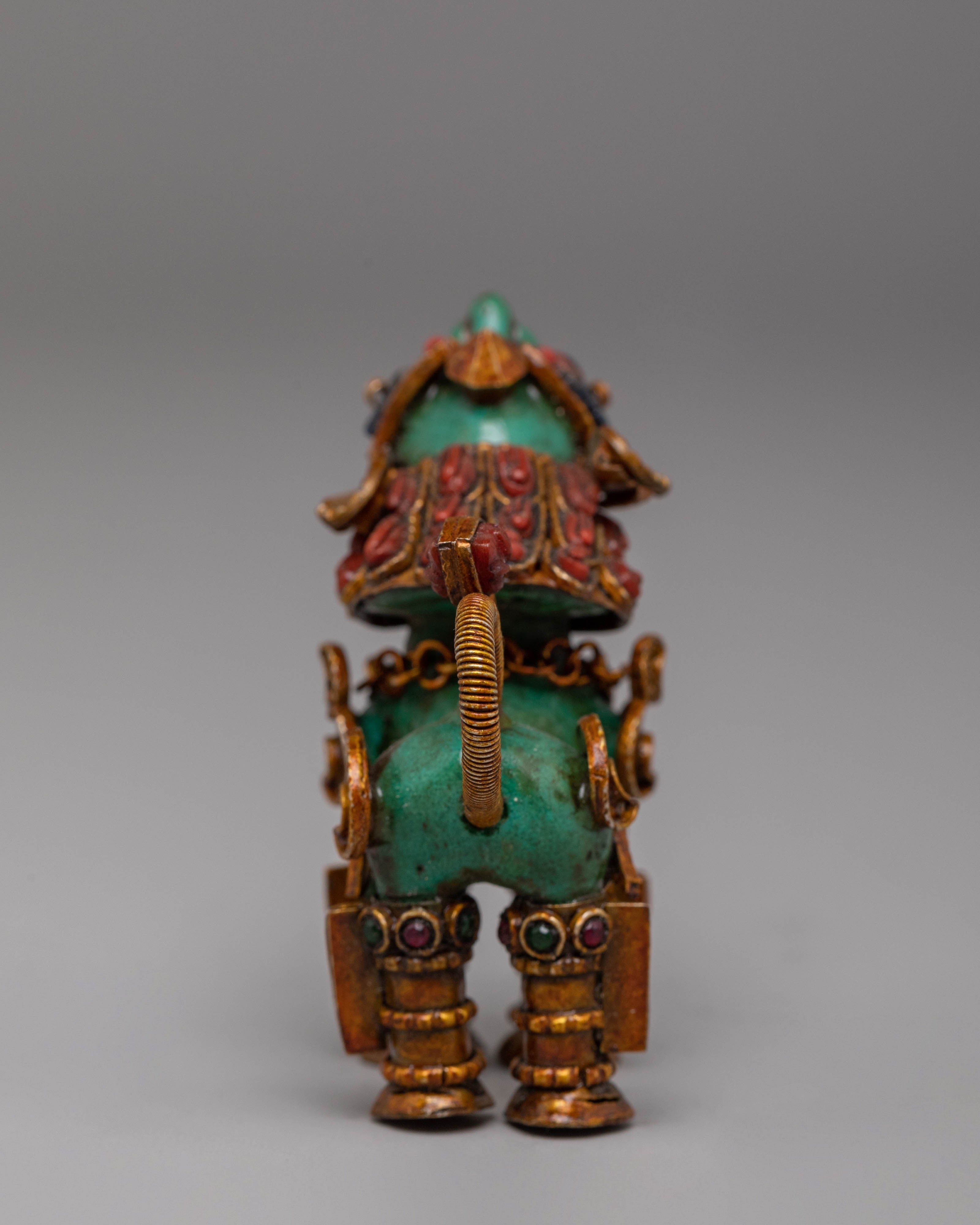 Stupa and Lion Set for Decor | Symbol of Protection