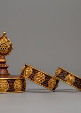 Handmade Buddhist Mandala Set | Sacred Tools for Rituals, Prayer, and Meditation Spaces
