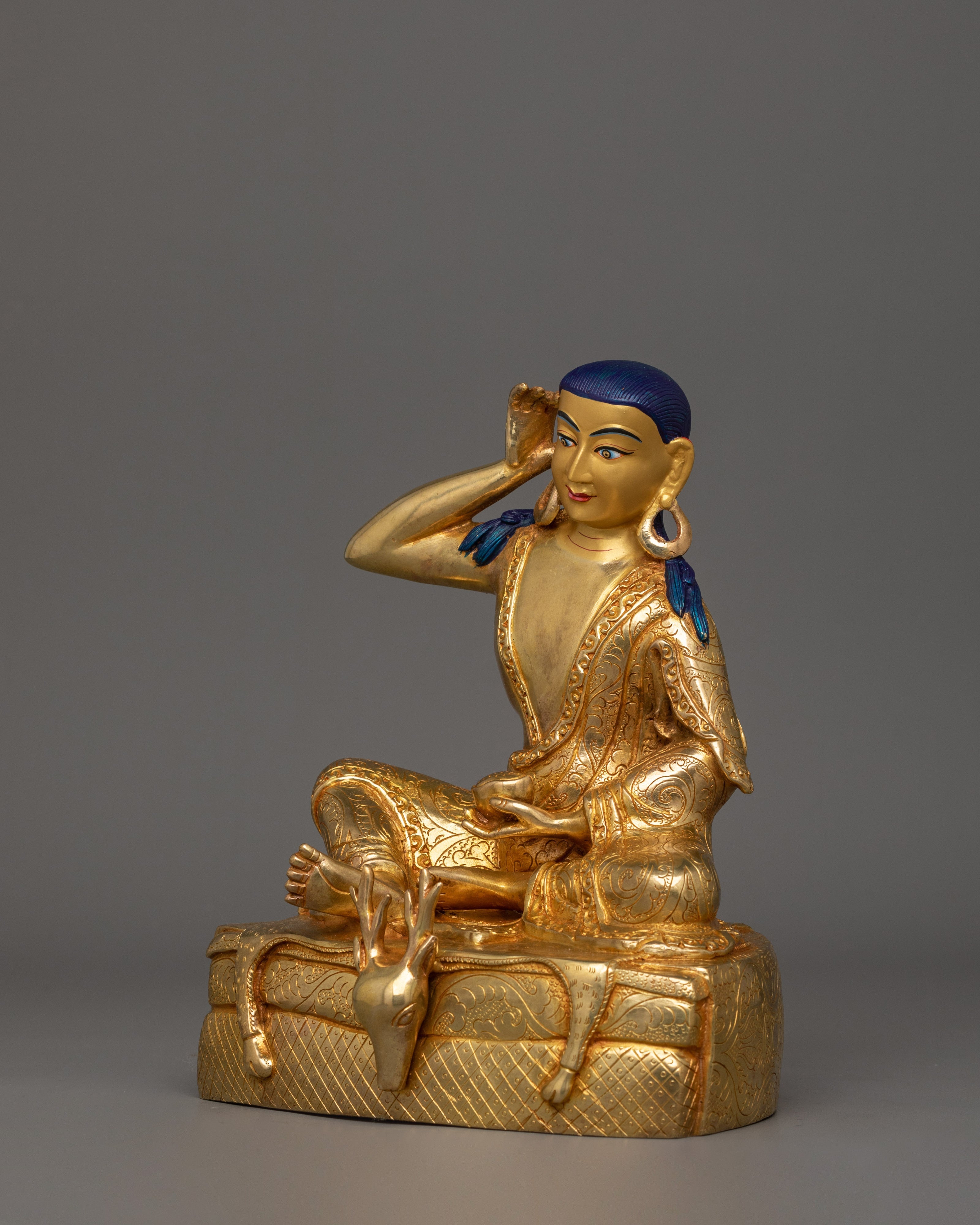Enlightened Tibetan Milarepa Statue | A Sacred Symbol of Devotion