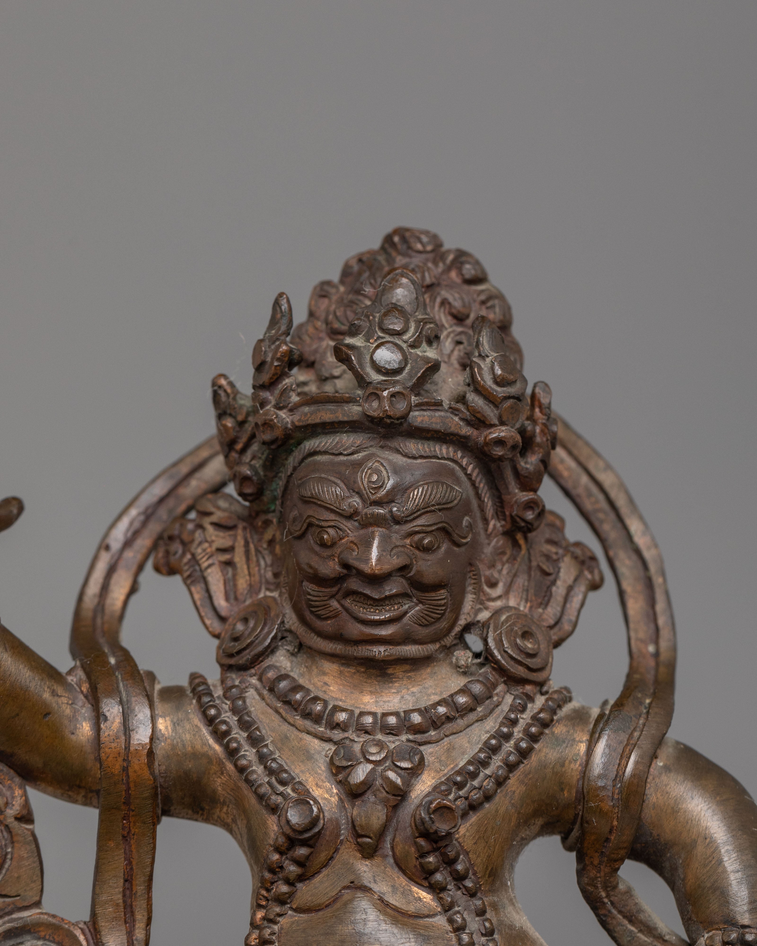 Sacred Buddhist Wealth Icon White Dzambhala Statue | Ideal for Decor