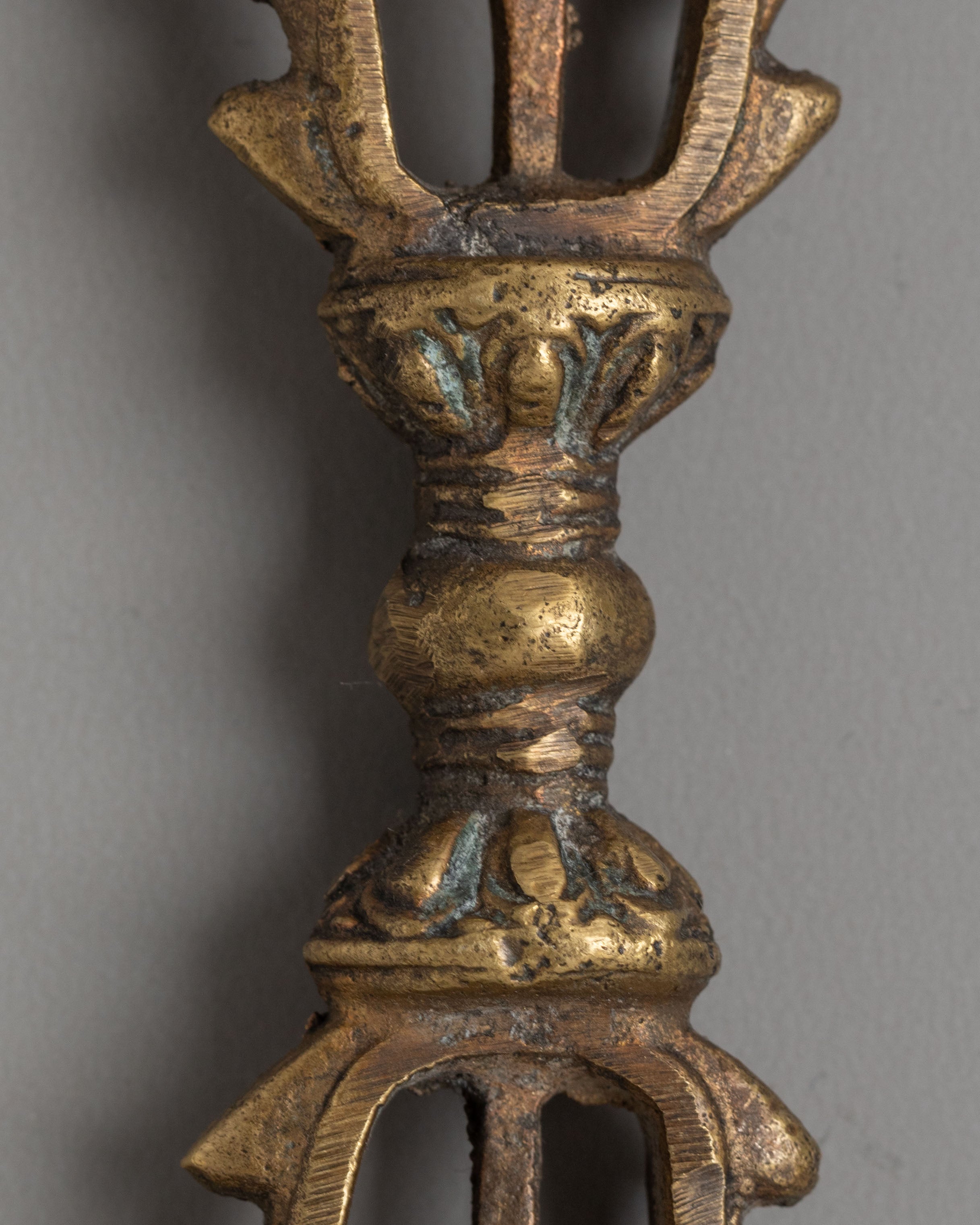 Sacred Open Pronged Vajra for Rituals | Brass Tibetan Ritual Tool for Meditation