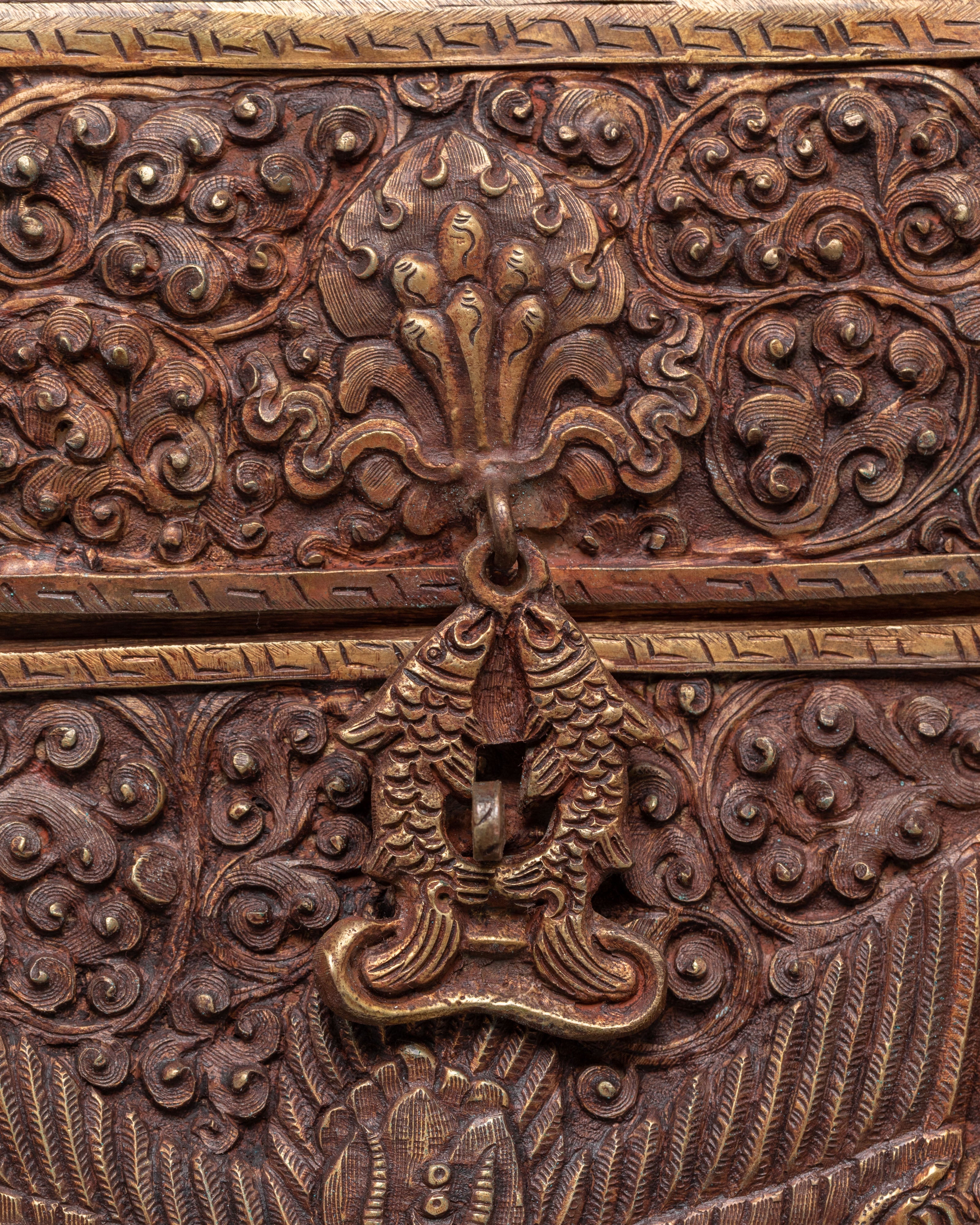 Avalokitesvara Carved Altar Box | Symbol of Wisdom