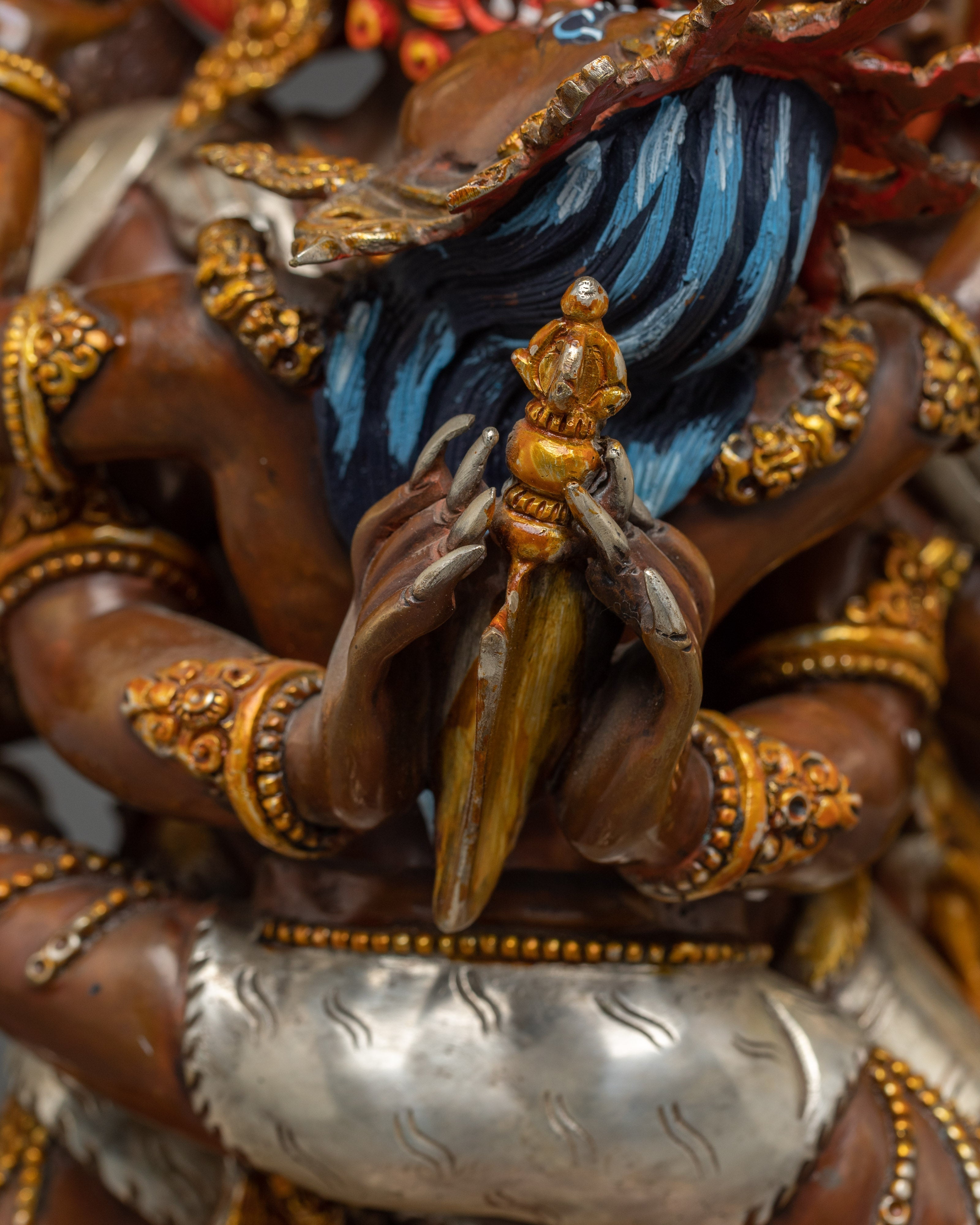 Tibetan Deity Vajrakilaya Statue | Wrathful Deity of Tibetan Buddhism